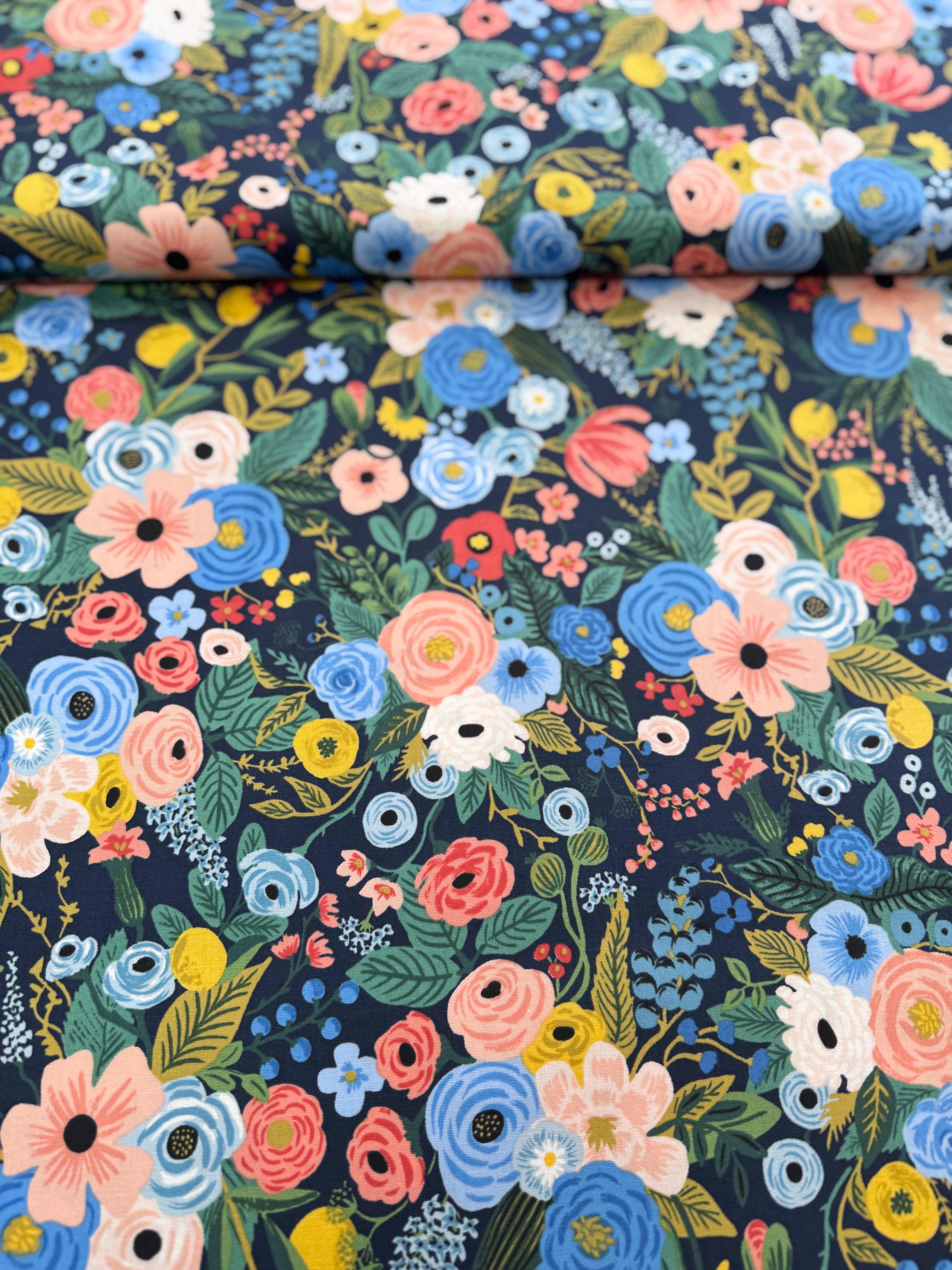 Wildwood - Garden Party Navy Yardage