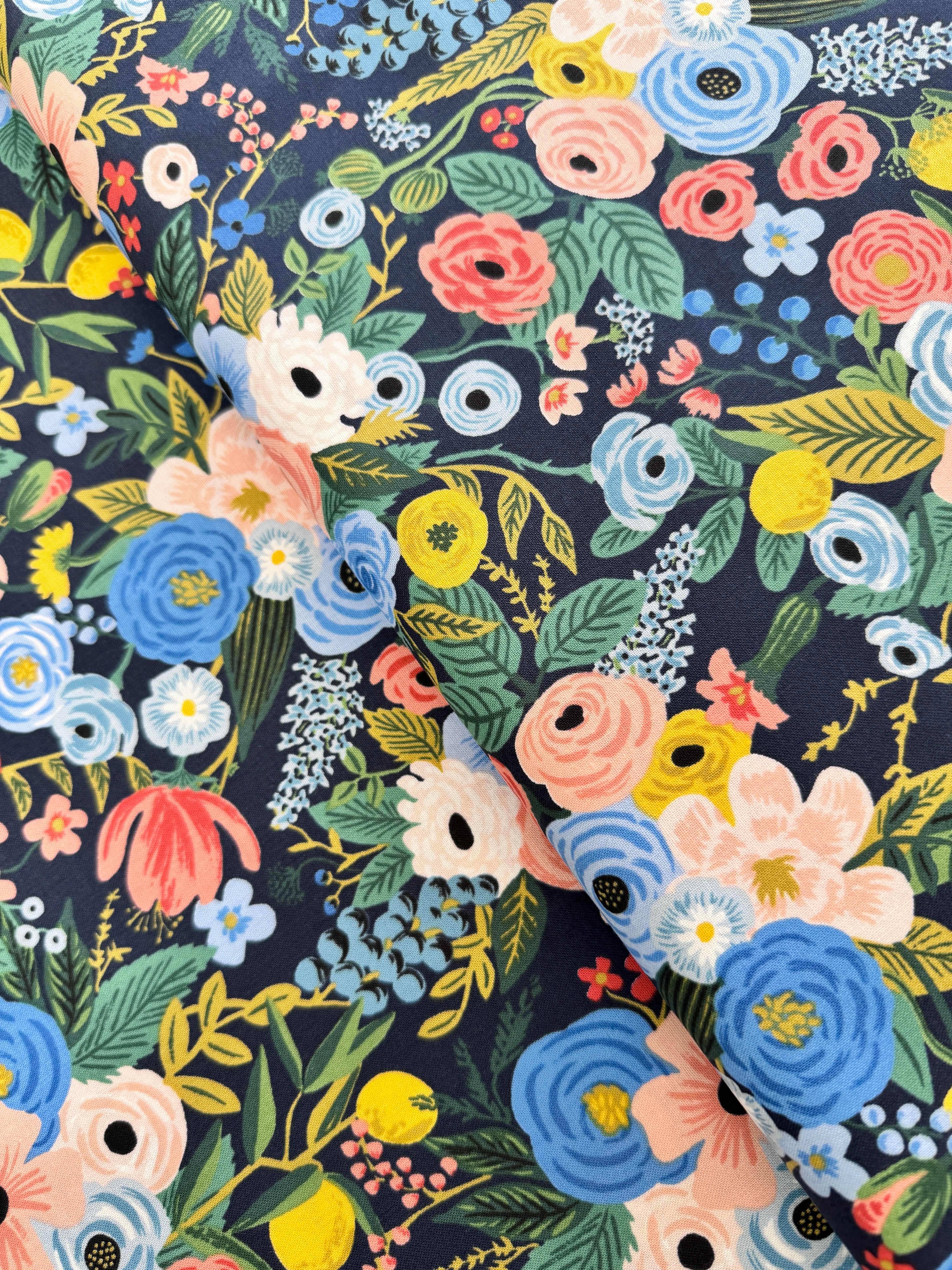 Wildwood - Garden Party Navy Yardage