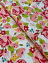 Hello Gorgeous Gorgeous Main Cream floral cotton fabric by My Mind's Eye for Riley Blake Designs featuring pink roses on a cream background.