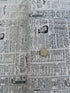 Modern Background Paper - Newsprint Fog Black - Remnant