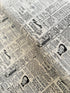 Modern Background Paper - Newsprint Cream Black Yardage