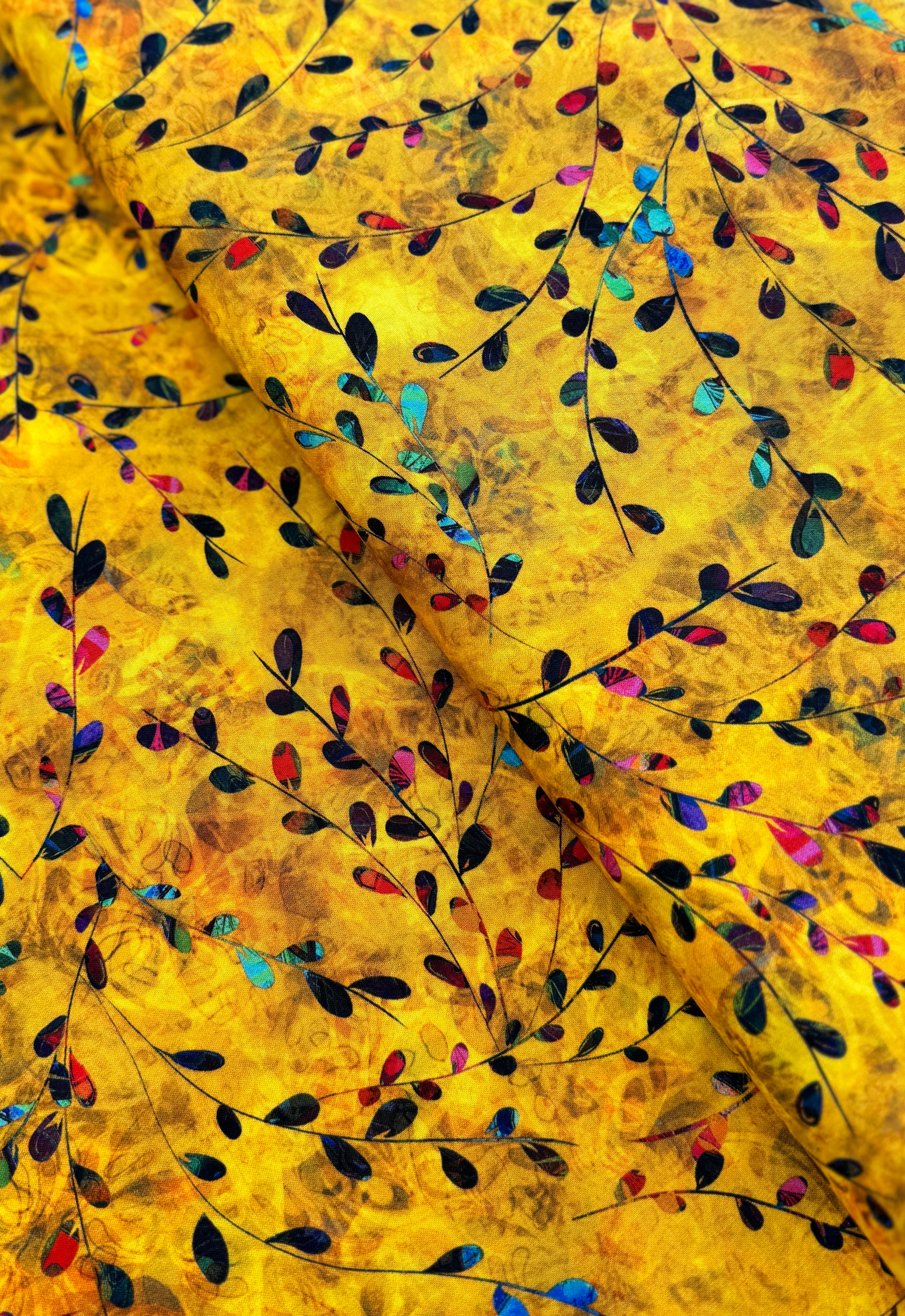 Venice - Foliage Yellow Yardage