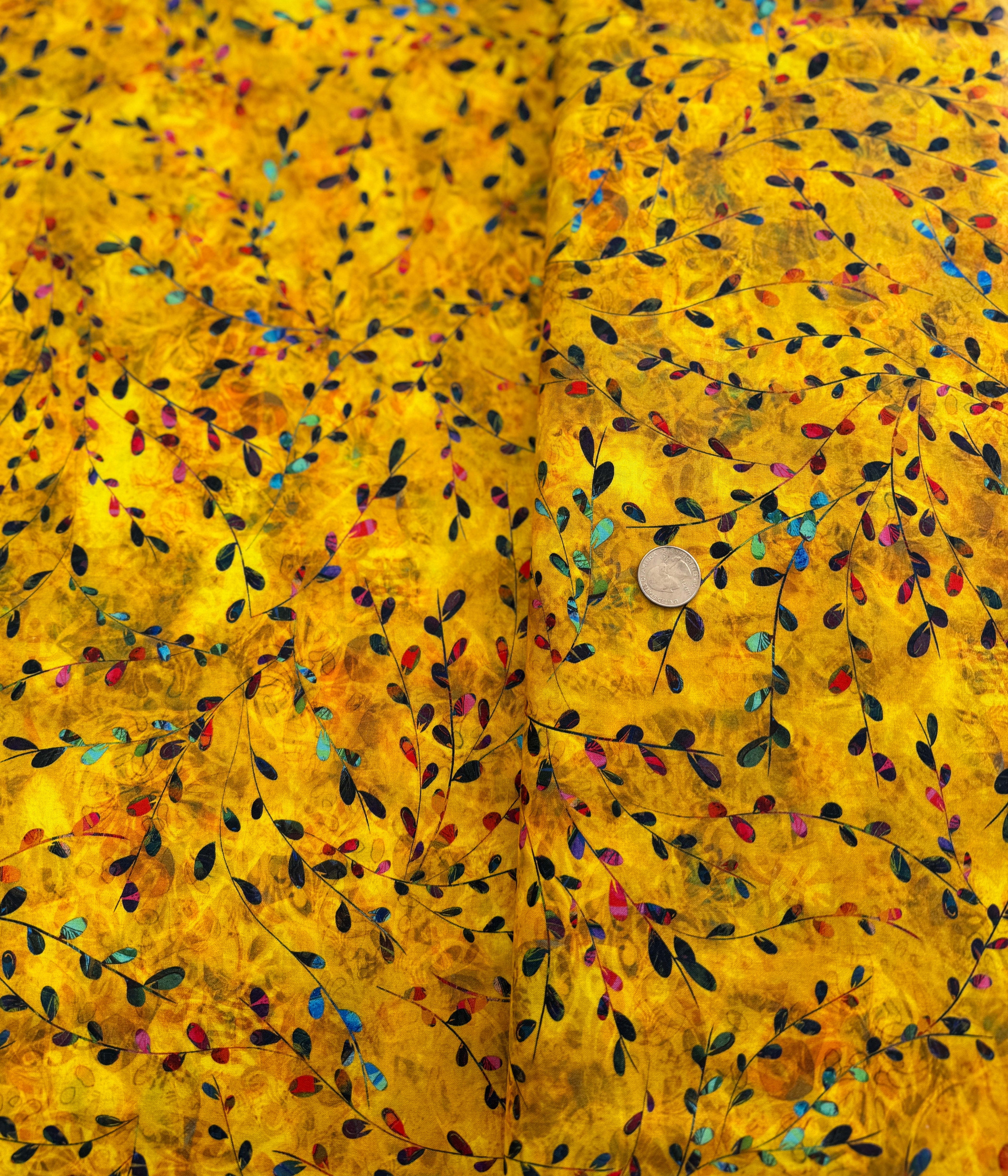Venice - Foliage Yellow Yardage