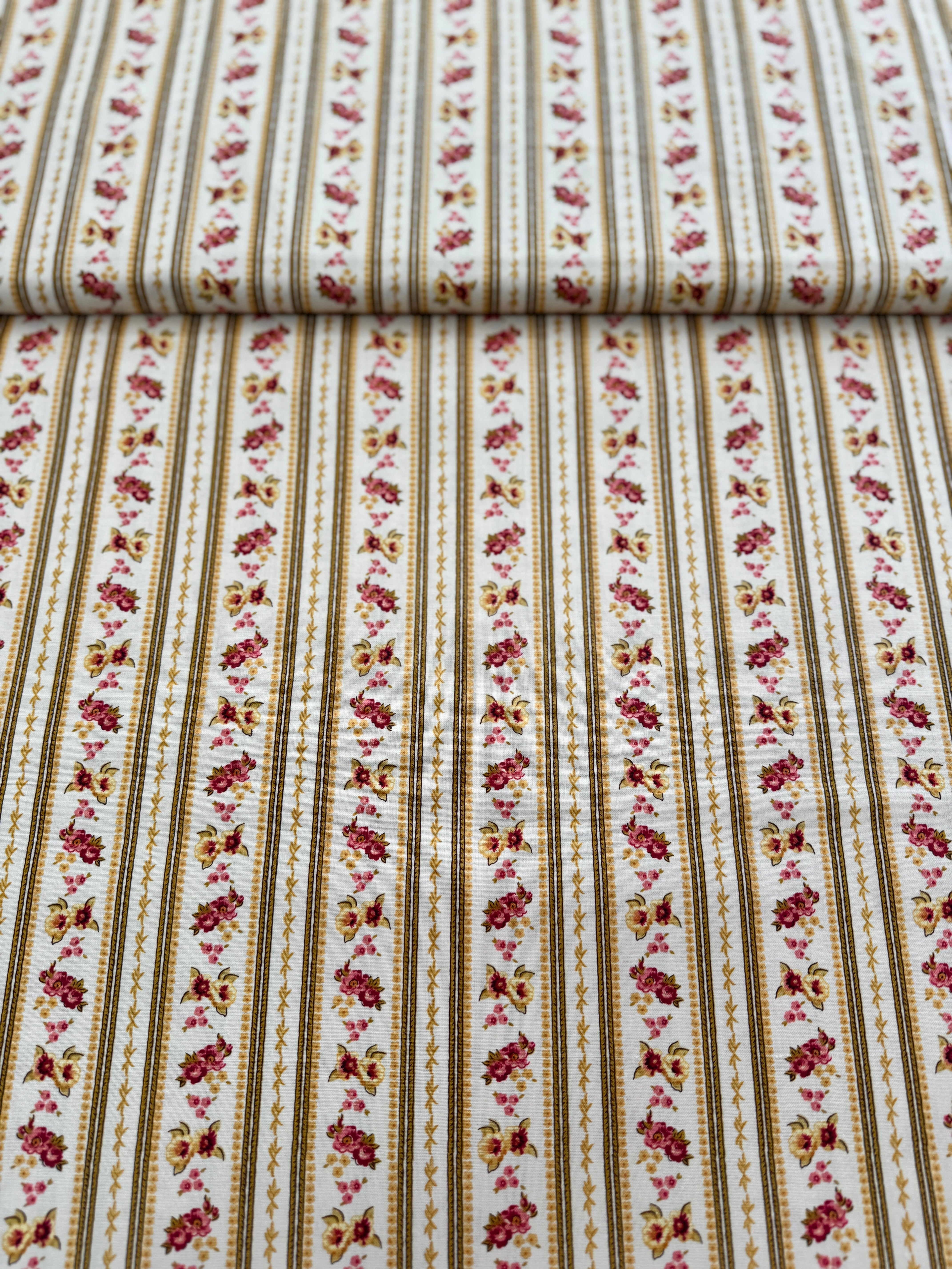 Bricolage - Ticking Stripe Ivory - Remnant