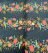 English Garden - Floral Vines Navy Canvas Yardage