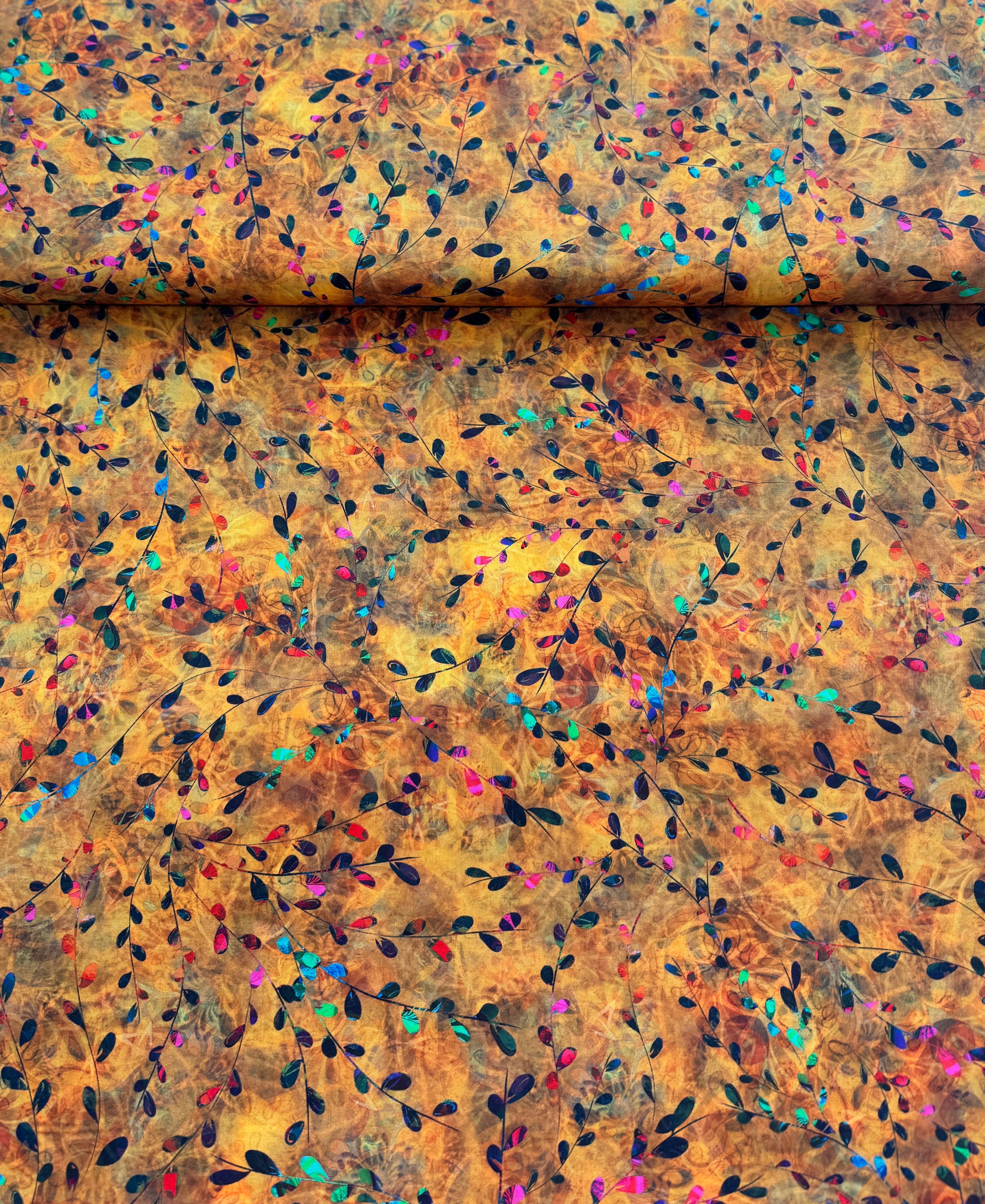 Venice - Foliage Marigold Yardage