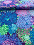 Kaffe Fassett Collective Classics - Japanese Chrysanthemum Blue Yardage