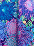 Kaffe Fassett Collective Classics - Japanese Chrysanthemum Blue Yardage