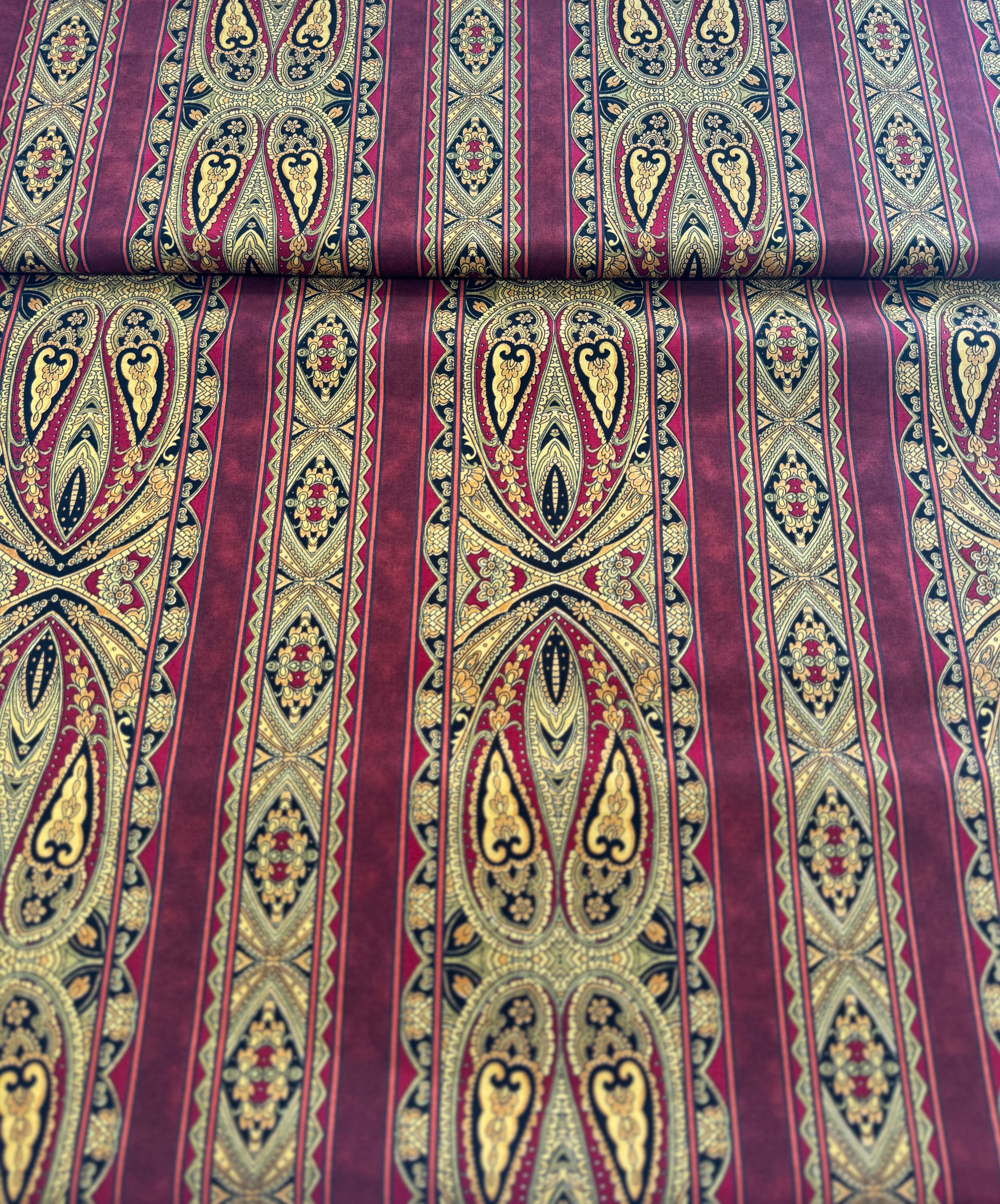 Fat Quarter - Casablanca Border - Sienna