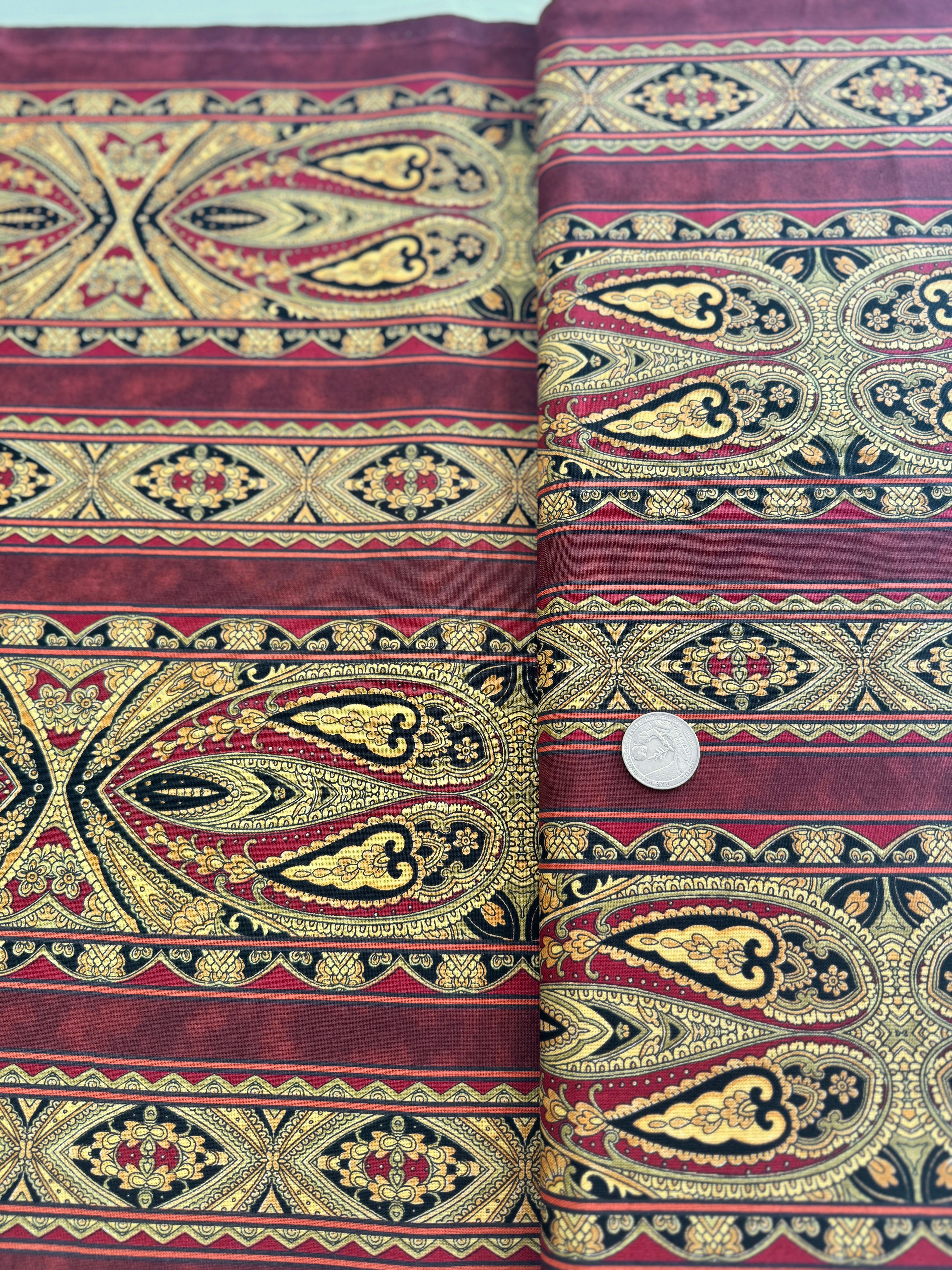 Fat Quarter - Casablanca Border - Sienna