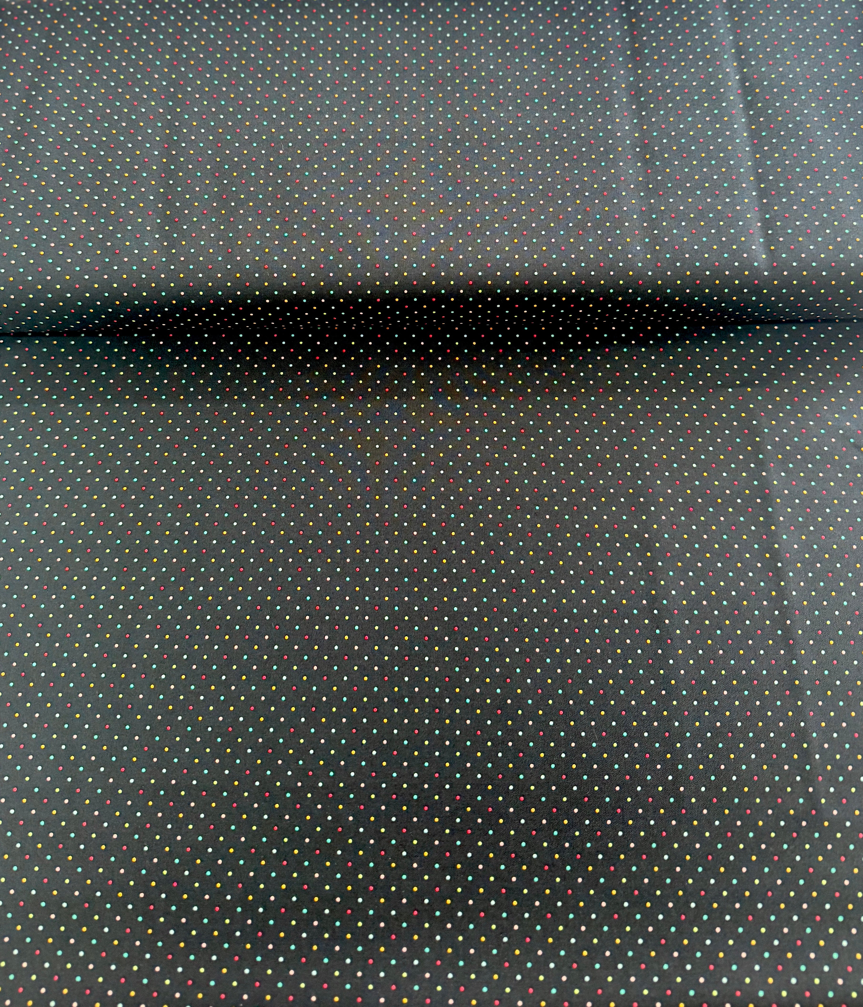 Essential Dots Black Multi Yardage