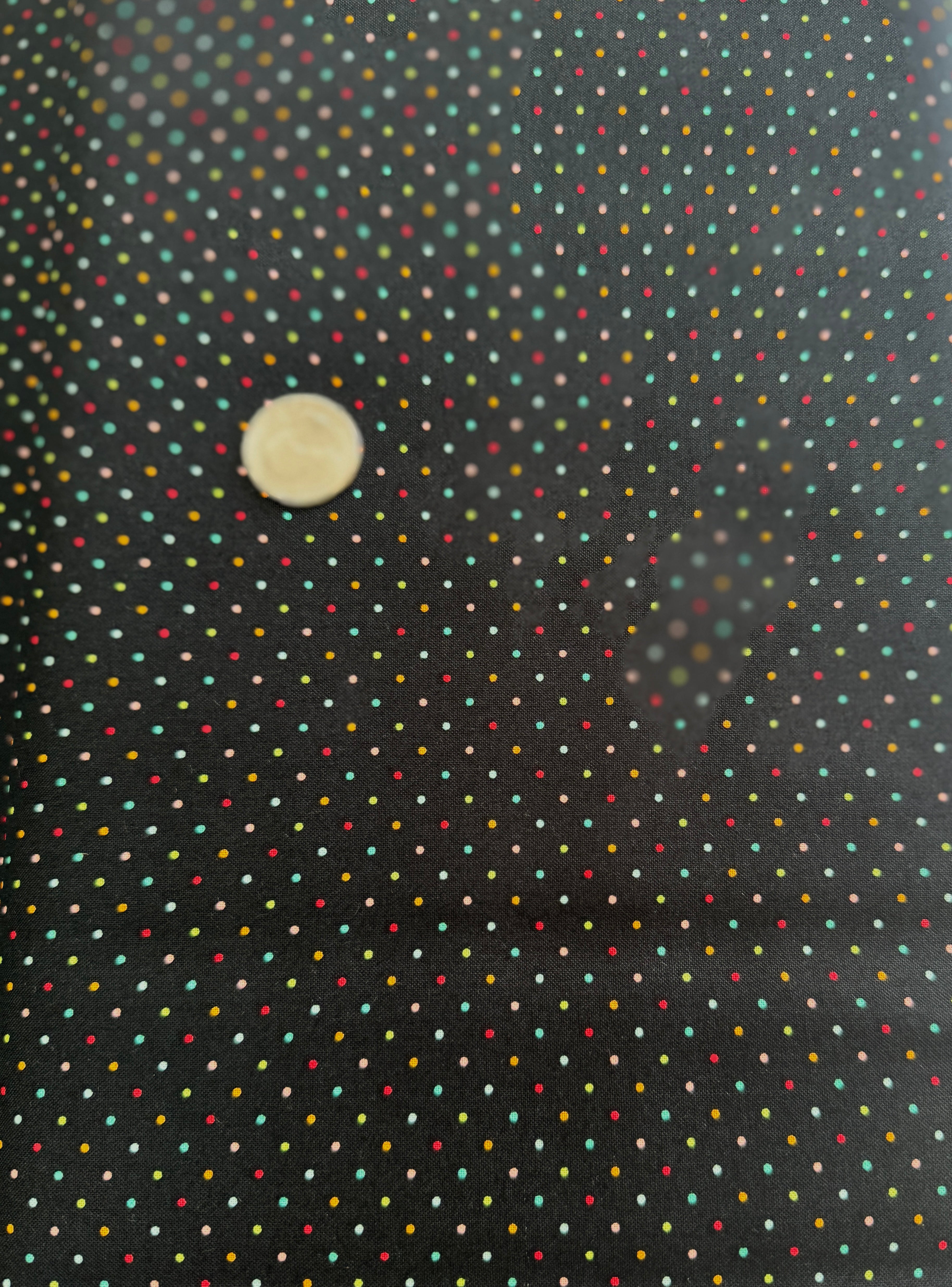Essential Dots Black Multi Yardage