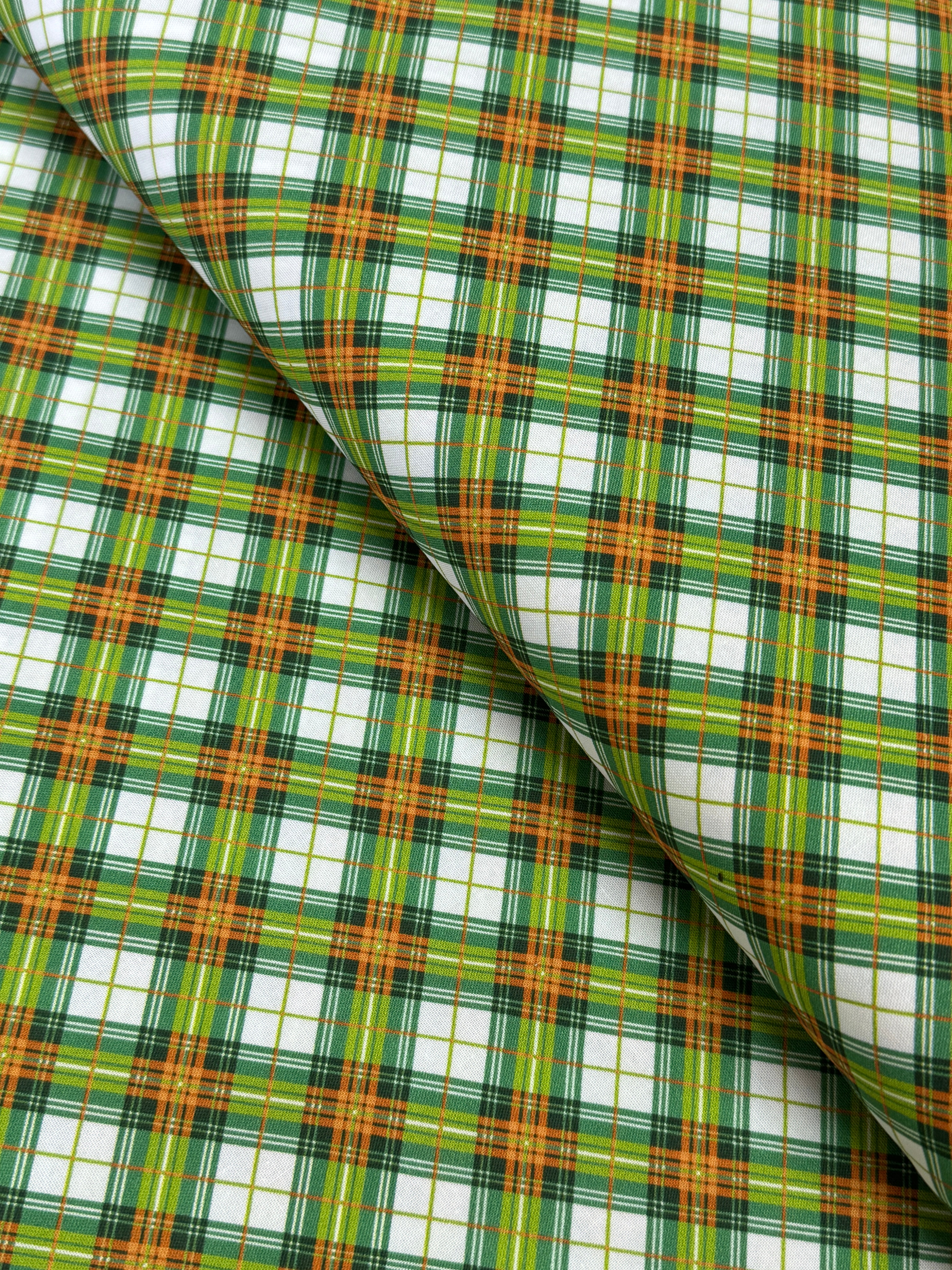 Cider House - Autumn Plaid Ivory/Sage Yardage