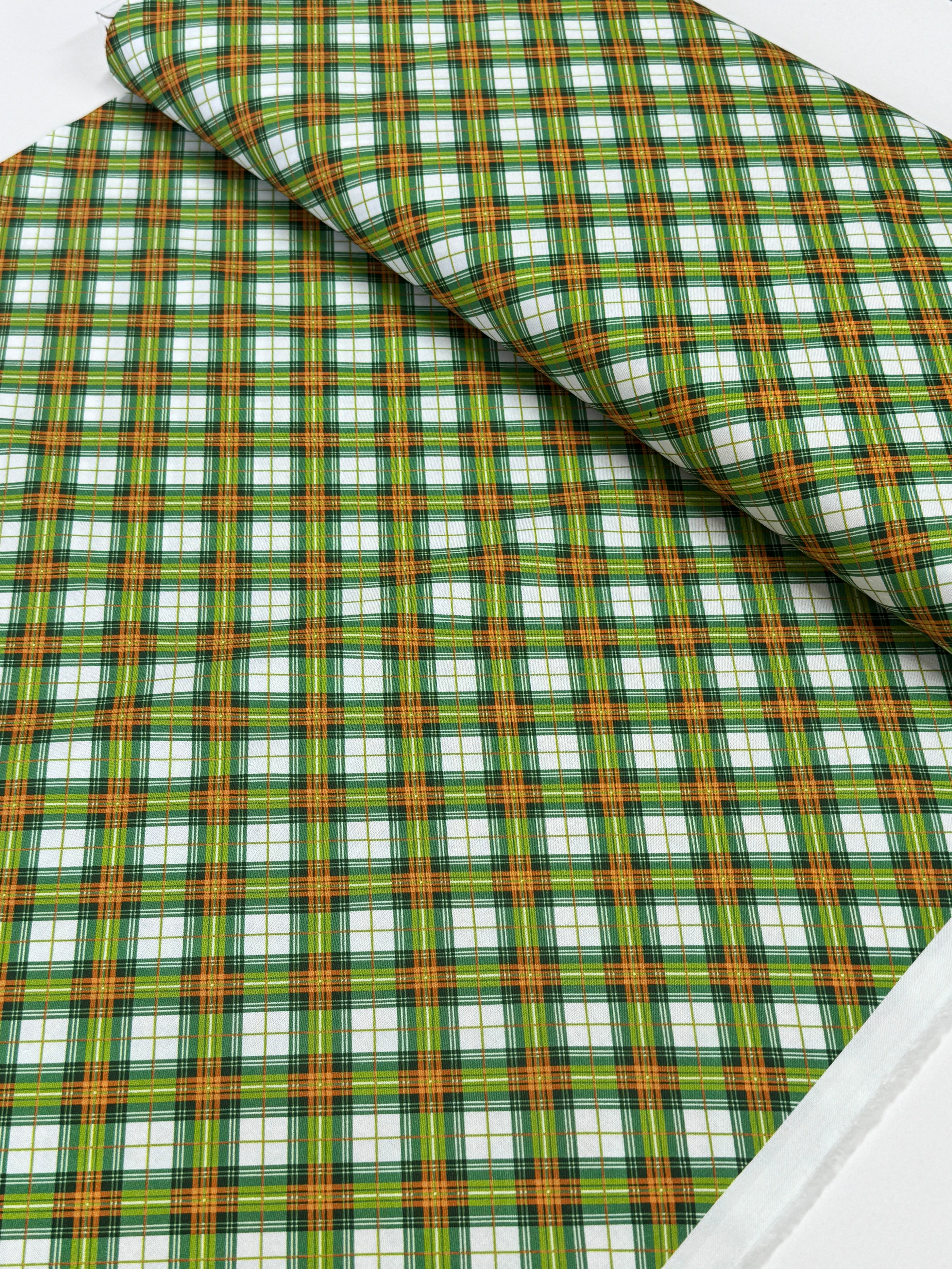 Cider House - Autumn Plaid Ivory/Sage Yardage