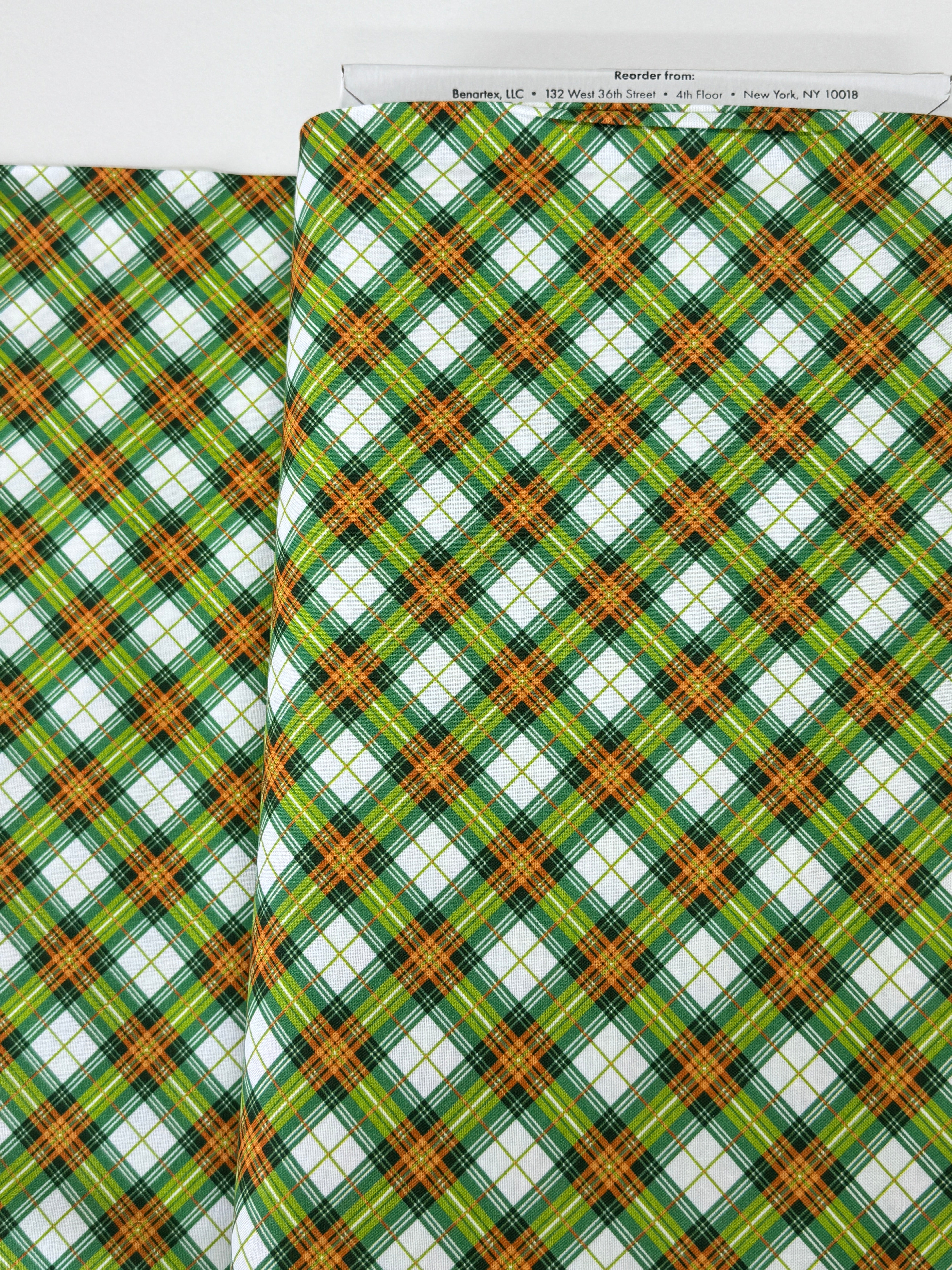 Cider House - Autumn Plaid Ivory/Sage Yardage