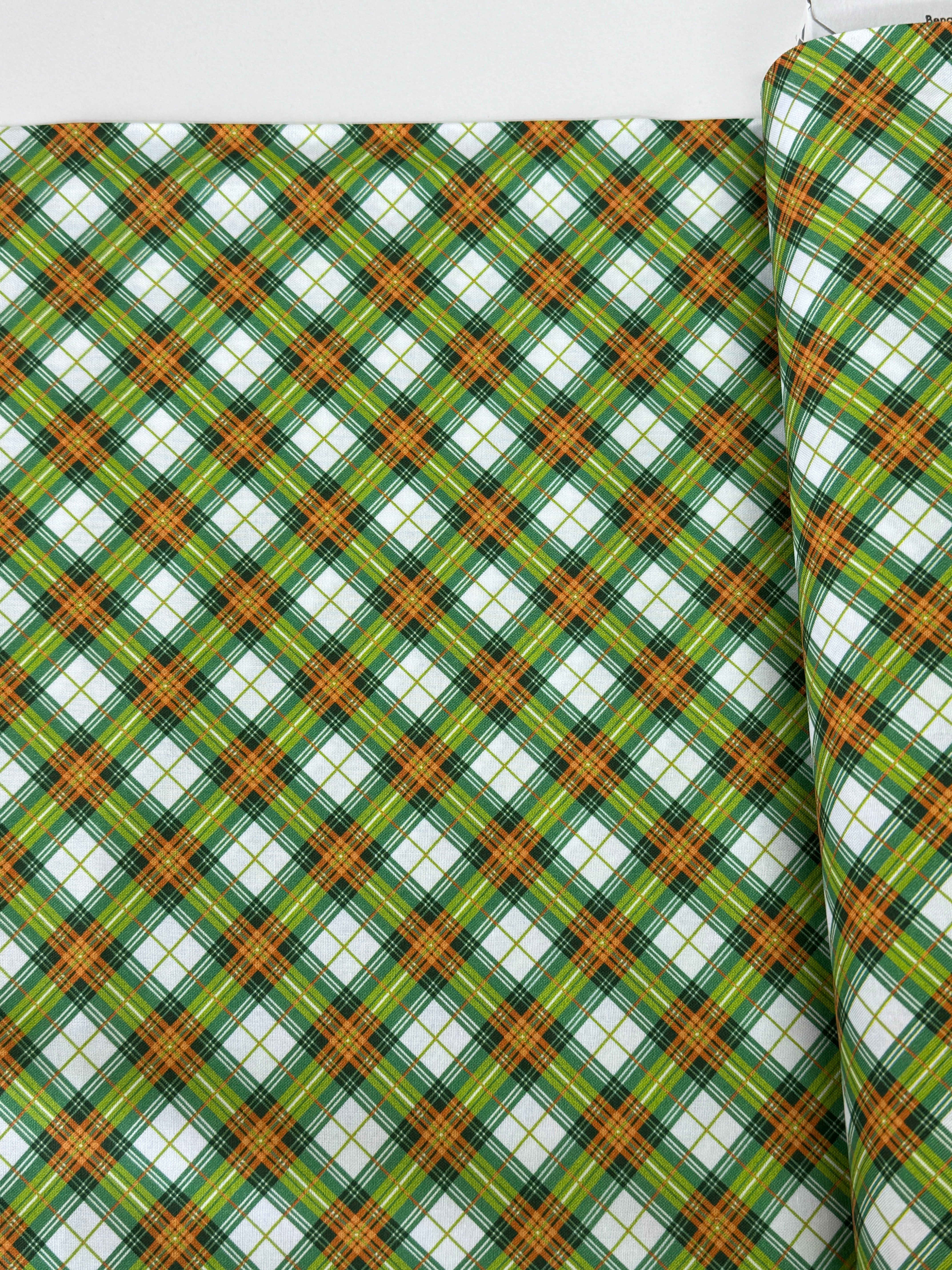 Cider House - Autumn Plaid Ivory/Sage Yardage