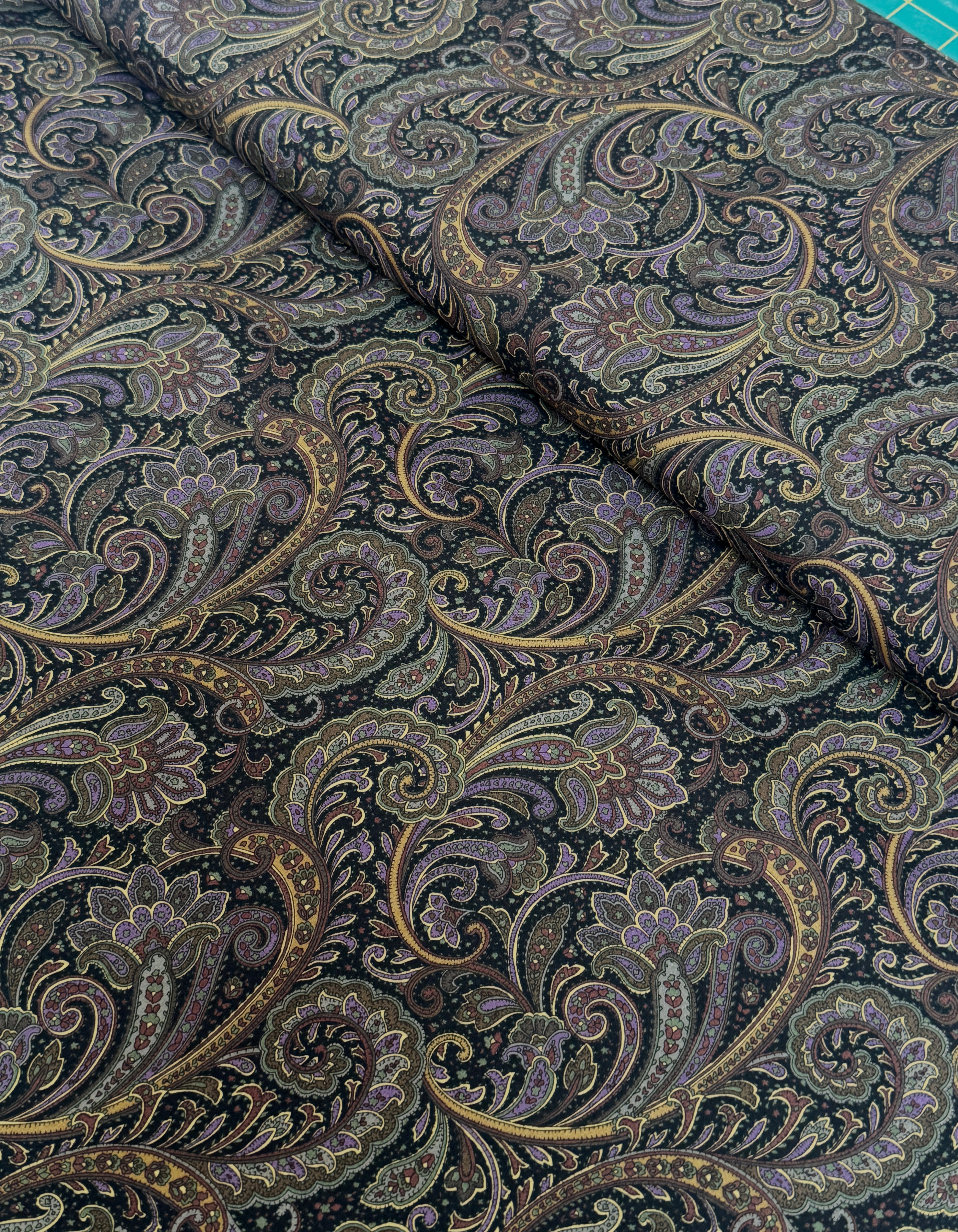 Paisley Prints - Black Yardage