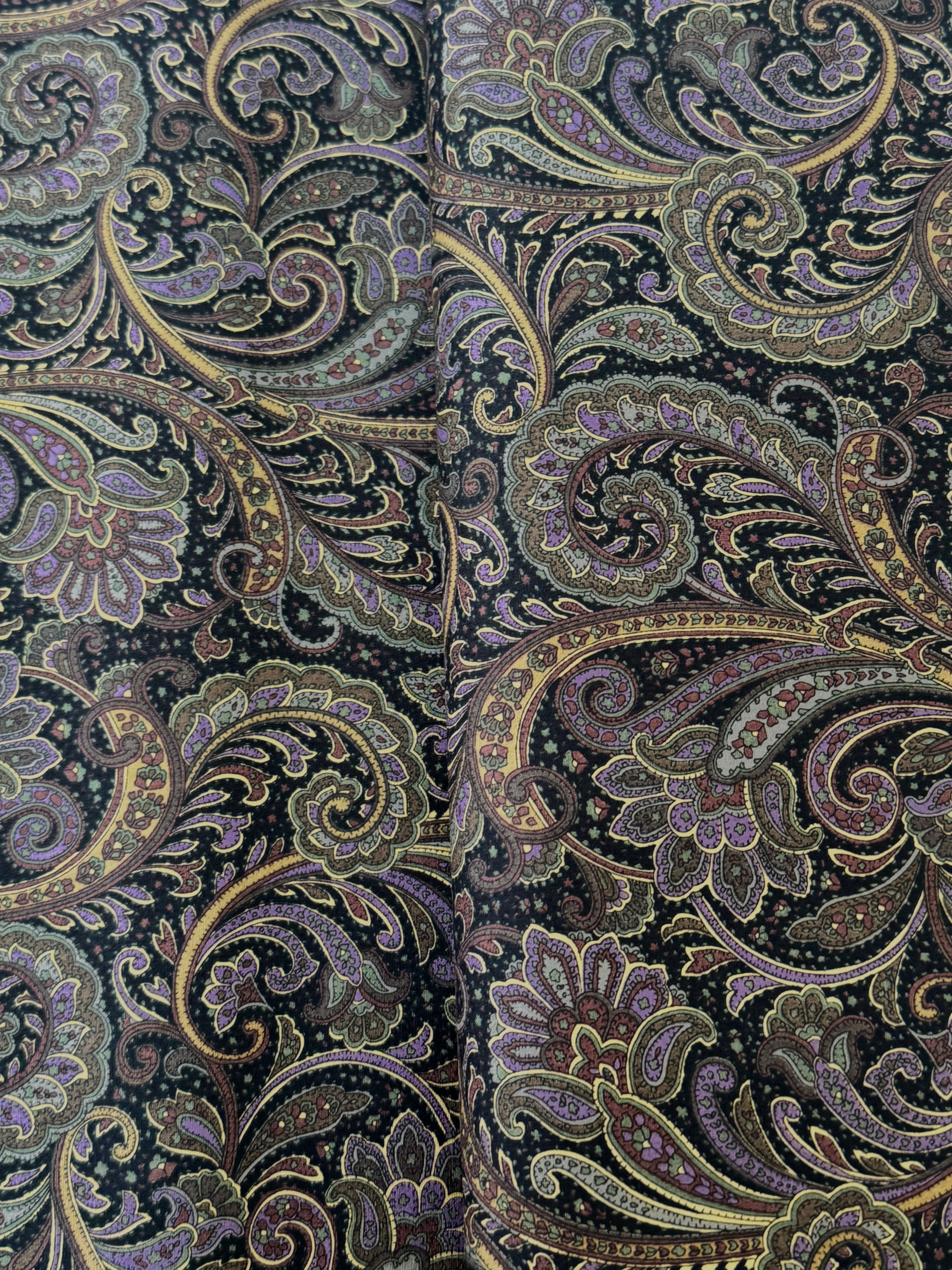 Paisley Prints - Black Yardage
