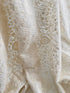 Cream Viscose Georgette Embroidered Fabric With Sequins and Thread Work