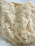 Cream Floral Embroidered Lace Fabric