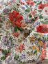 Cotton Organdy Floral Embroidered Fabric