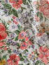 Cotton Organdy Floral Embroidered Fabric