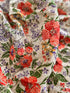 Cotton Organdy Floral Embroidered Fabric