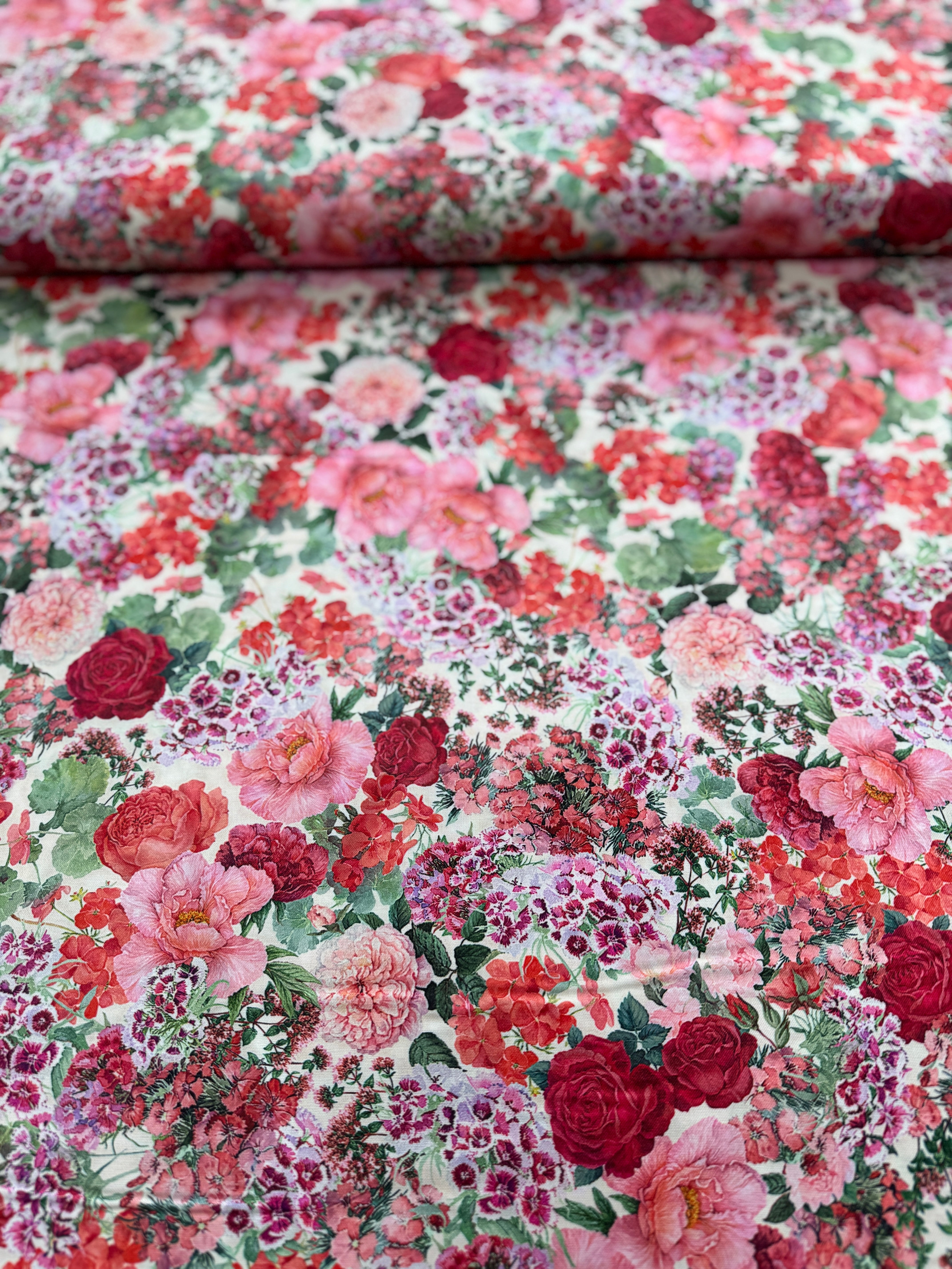 Seeds To Sew - Packed Floral Garden Yardage
