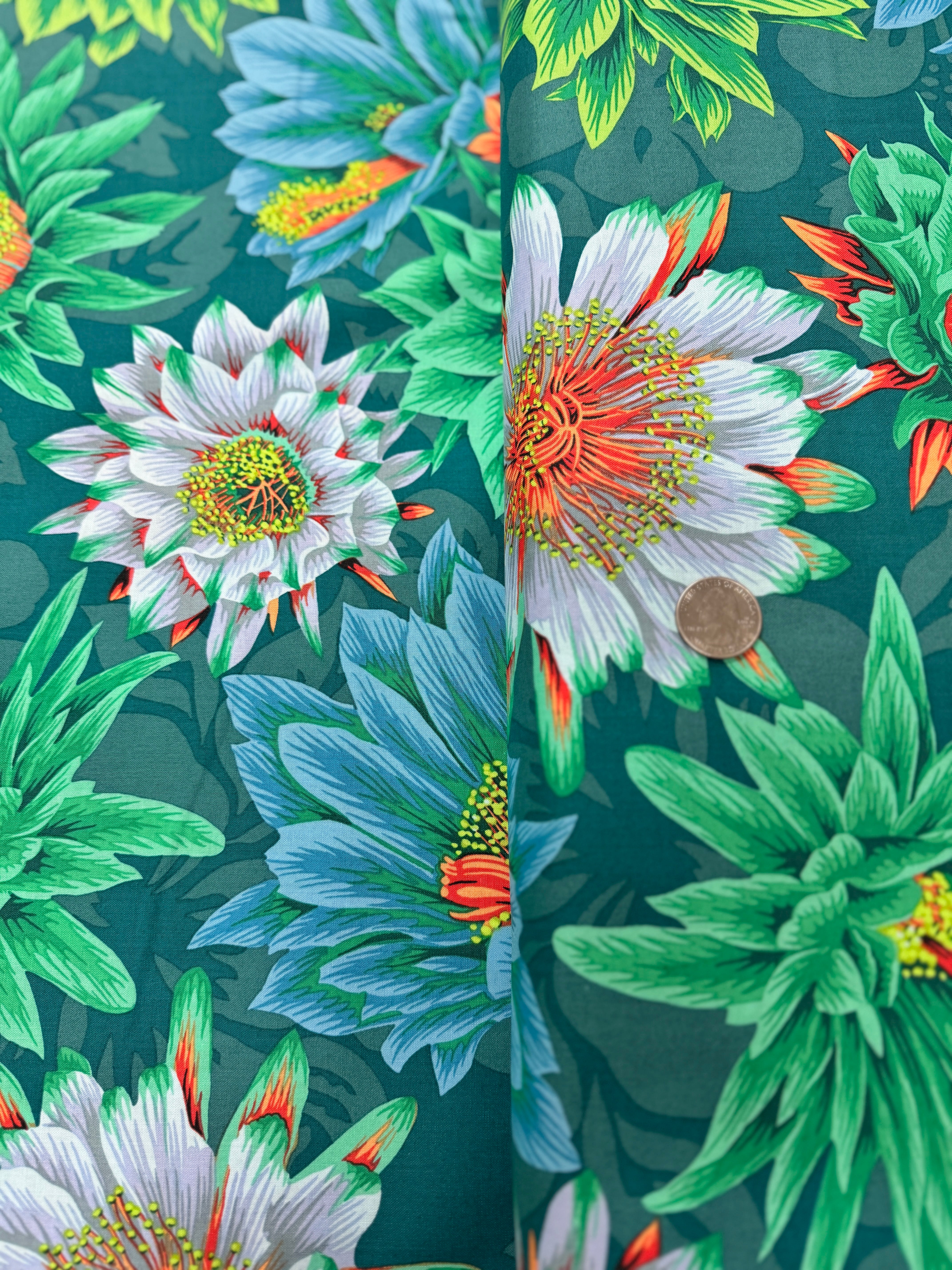 Kaffe Fassett Collective Classics - Cactus Flower Green Yardage