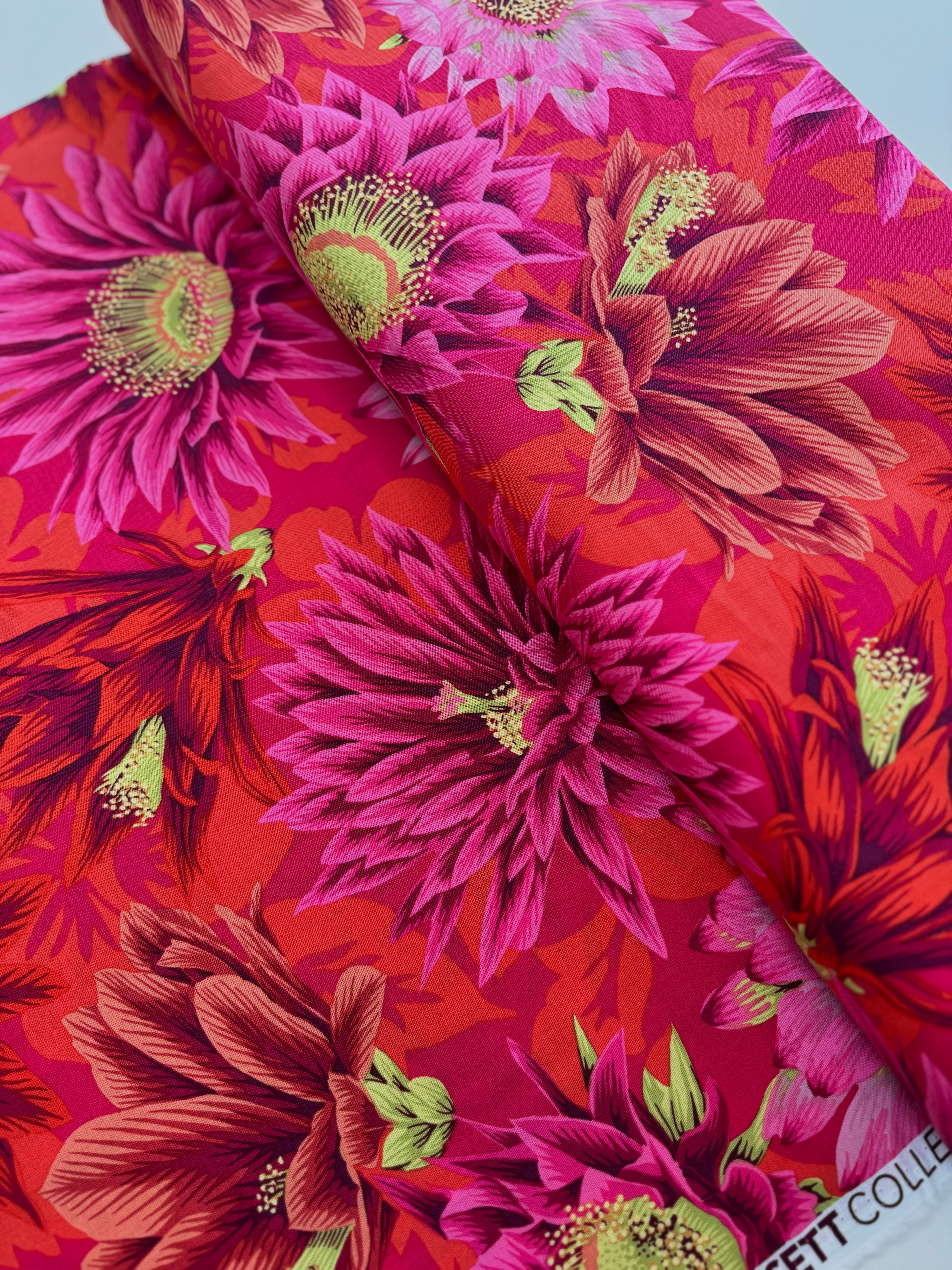 Kaffe Fassett Collective Classics - Cactus Flower Red Yardage