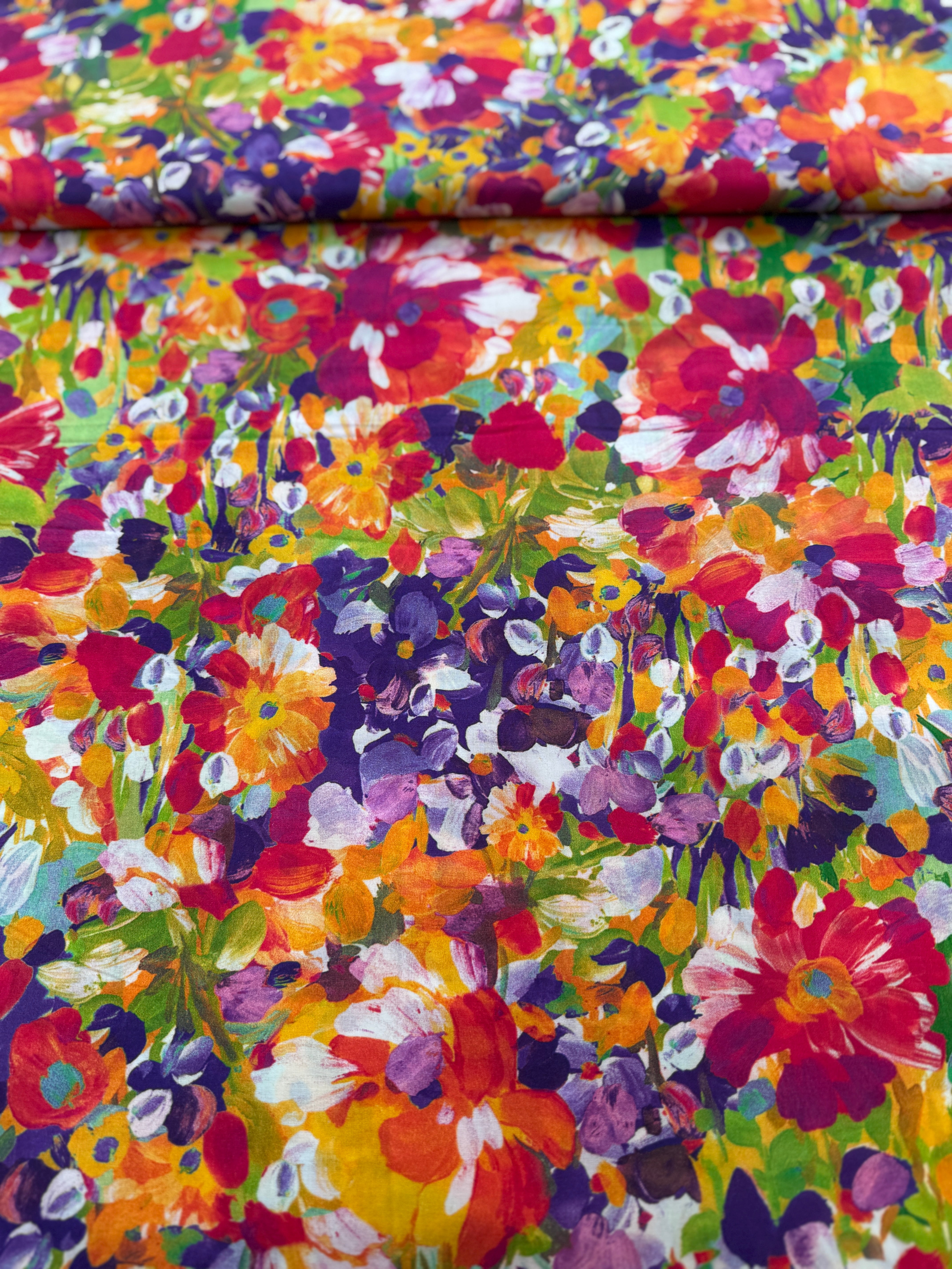 Painterly Petals Lawns - Florals Summer - Remnant