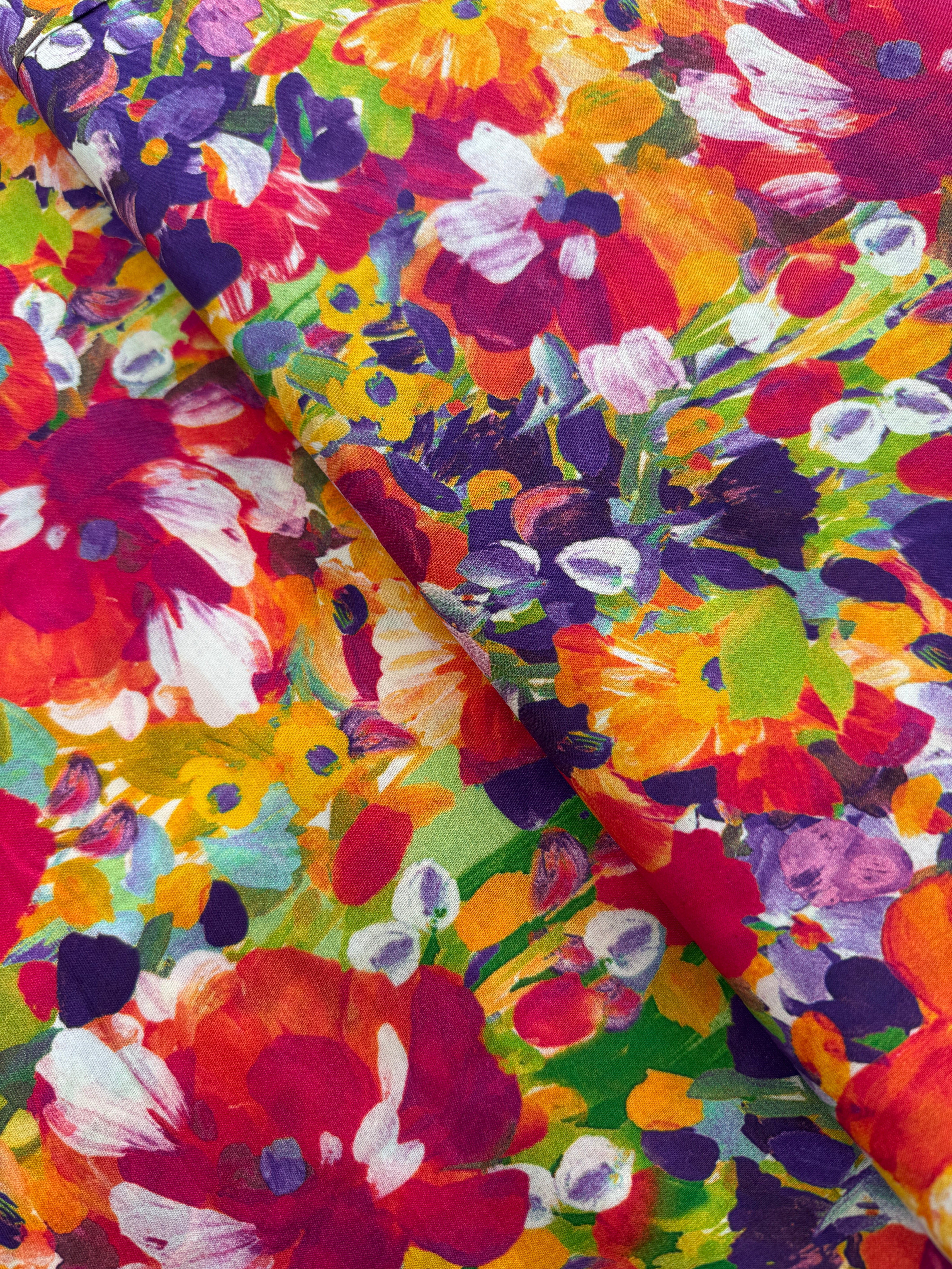 Painterly Petals Lawns - Florals Summer - Remnant