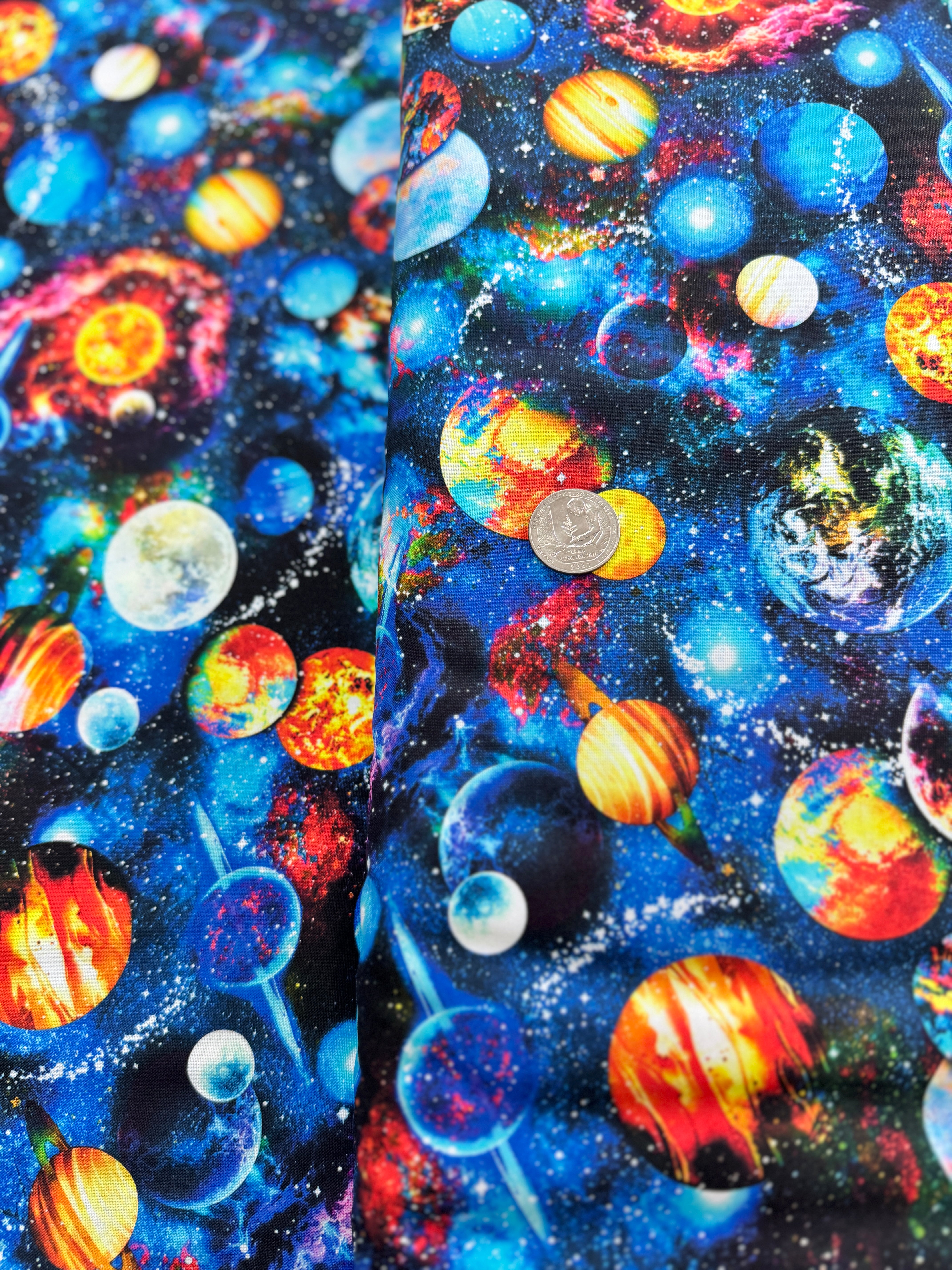 Math & Science - Funky Outer Space Yardage