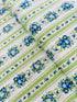 Flowerhouse Sara - Floral Stripe Green Yardage