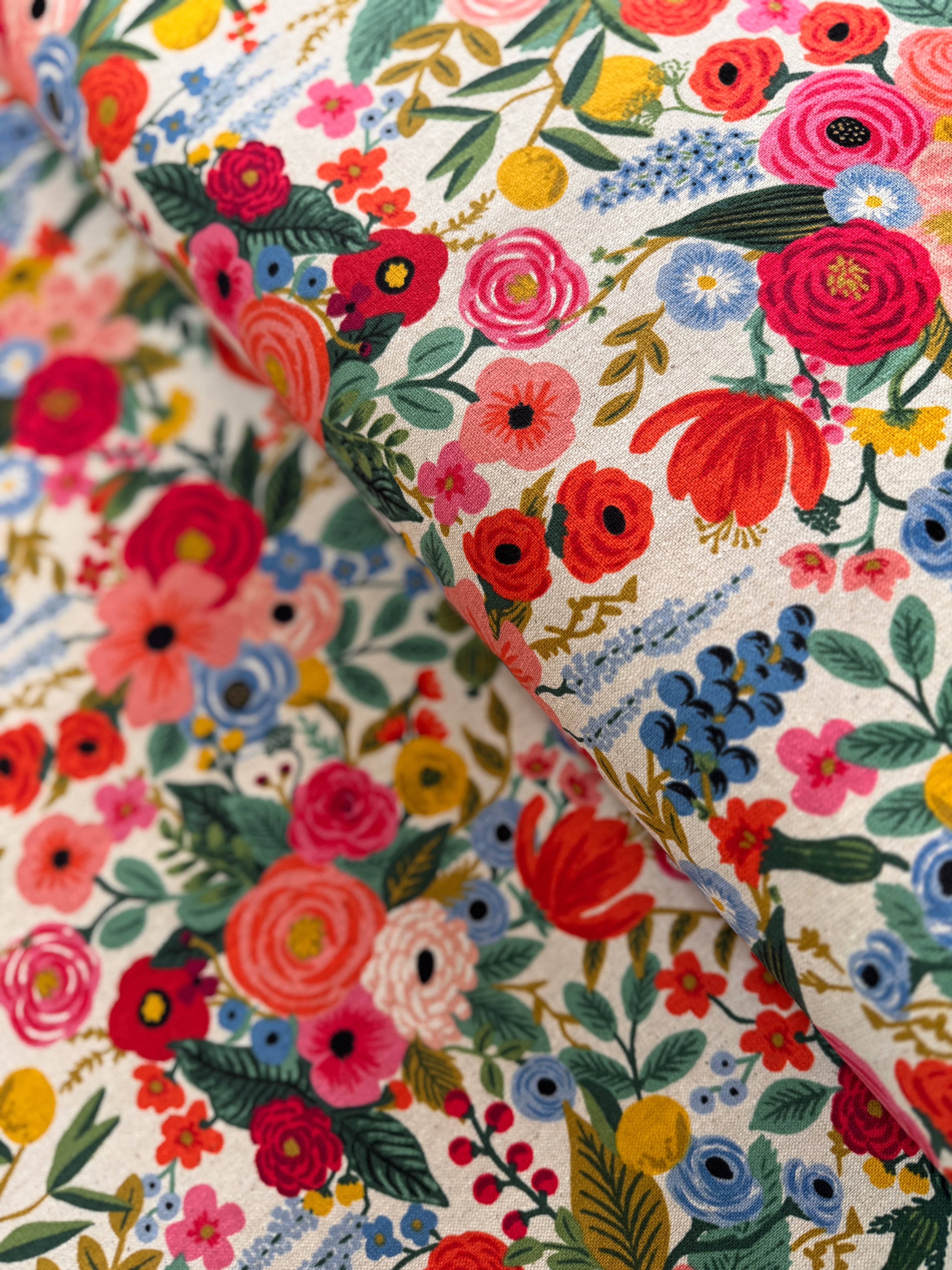 Wildwood - Garden Party Pink Canvas Yardage