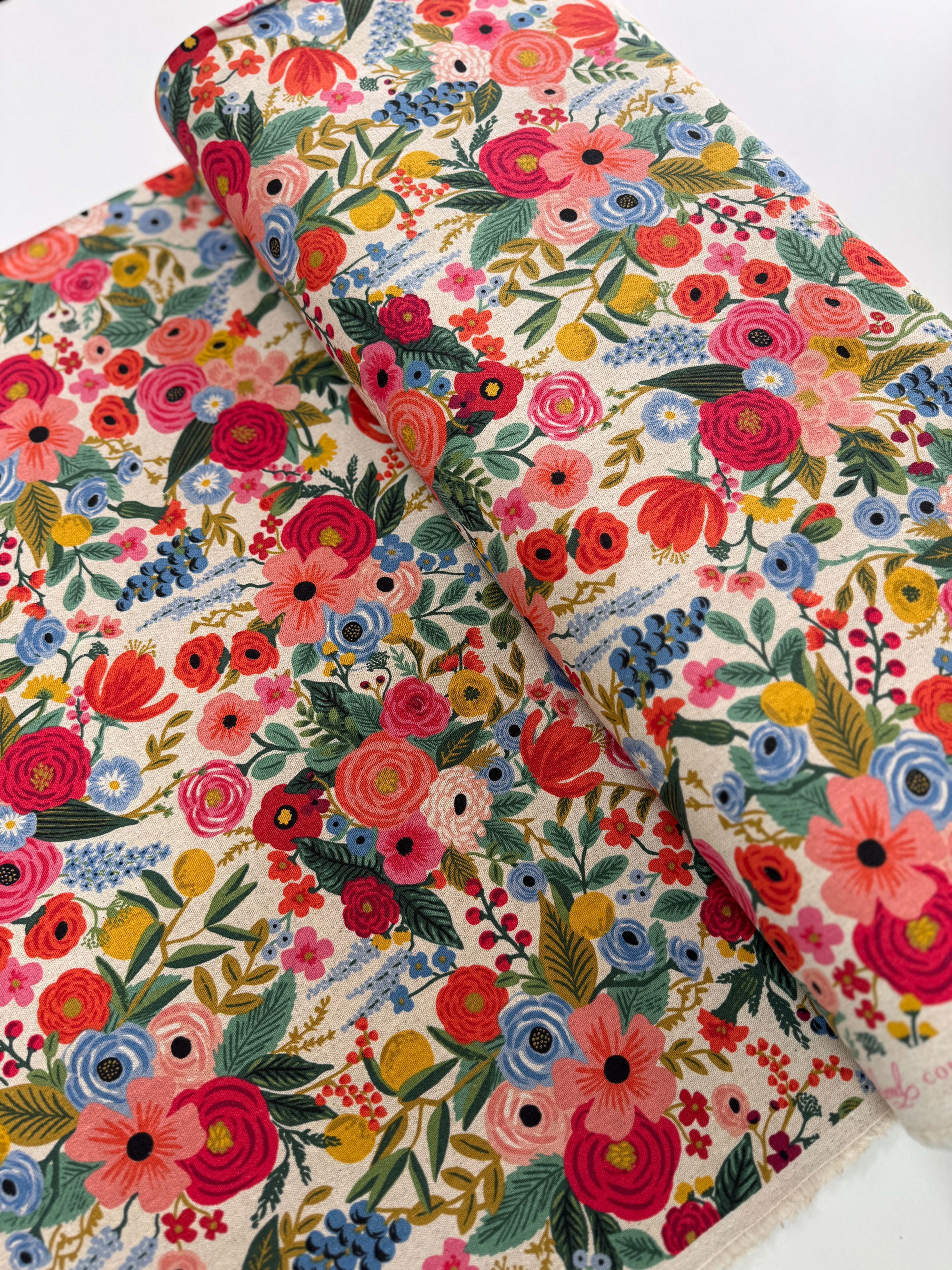 Wildwood - Garden Party Pink Canvas Yardage