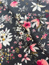 Rosette - Florals Charcoal Metallic Yardage
