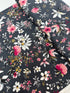 Rosette - Florals Charcoal Metallic Yardage
