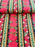 Scarlet Beauty - Geranium 11" Stripe Yardage