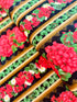 Scarlet Beauty - Geranium 11" Stripe Yardage