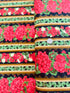 Scarlet Beauty - Geranium 11" Stripe Yardage