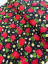Scarlet Beauty - Geranium and Daisies Yardage