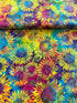 Fat Quarter - Bali Batik - Multi Sunflower Batik