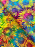 Fat Quarter - Bali Batik - Multi Sunflower Batik