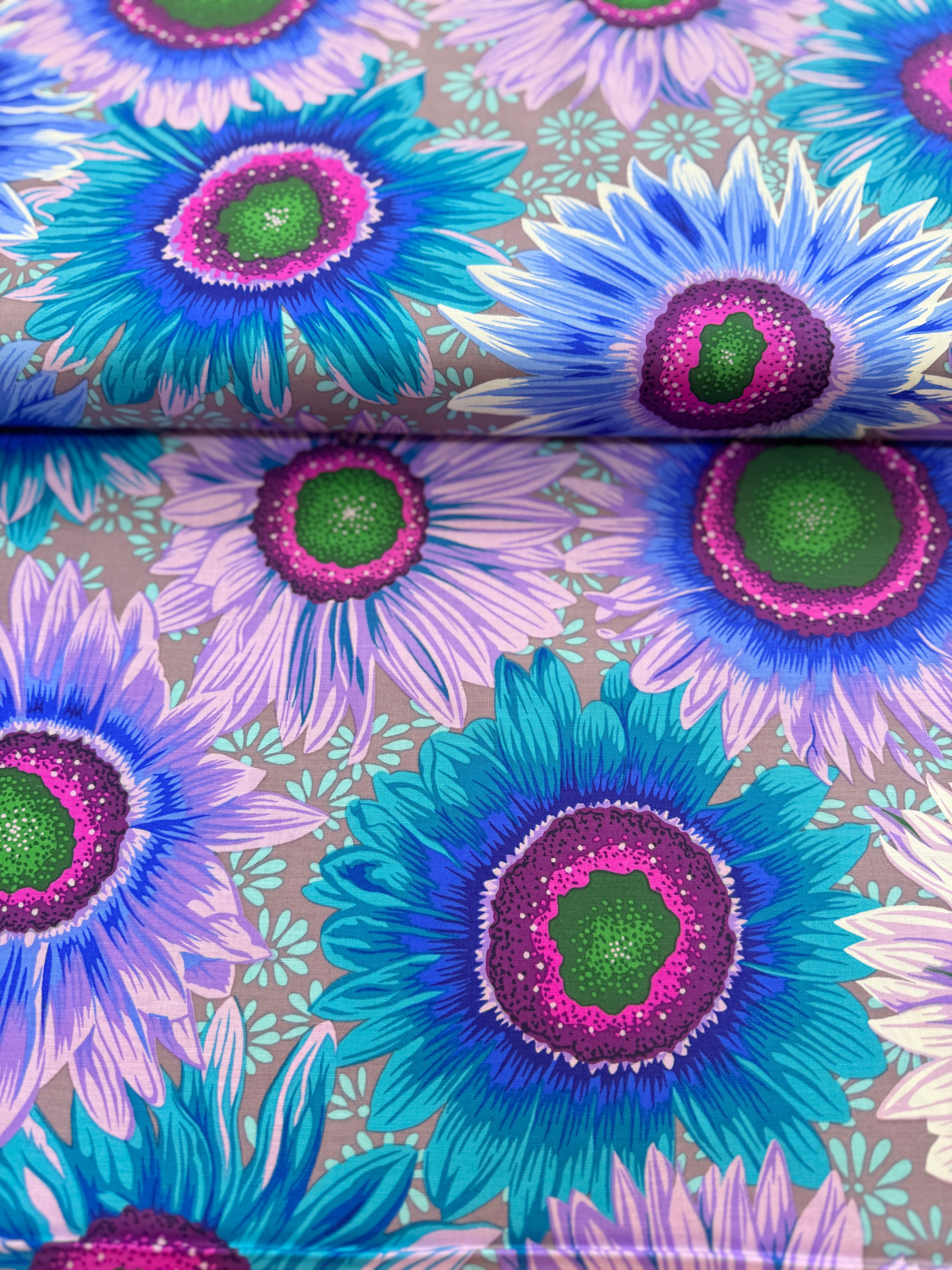 Kaffe Fassett Collective Stash - Van Gogh Blue Yardage