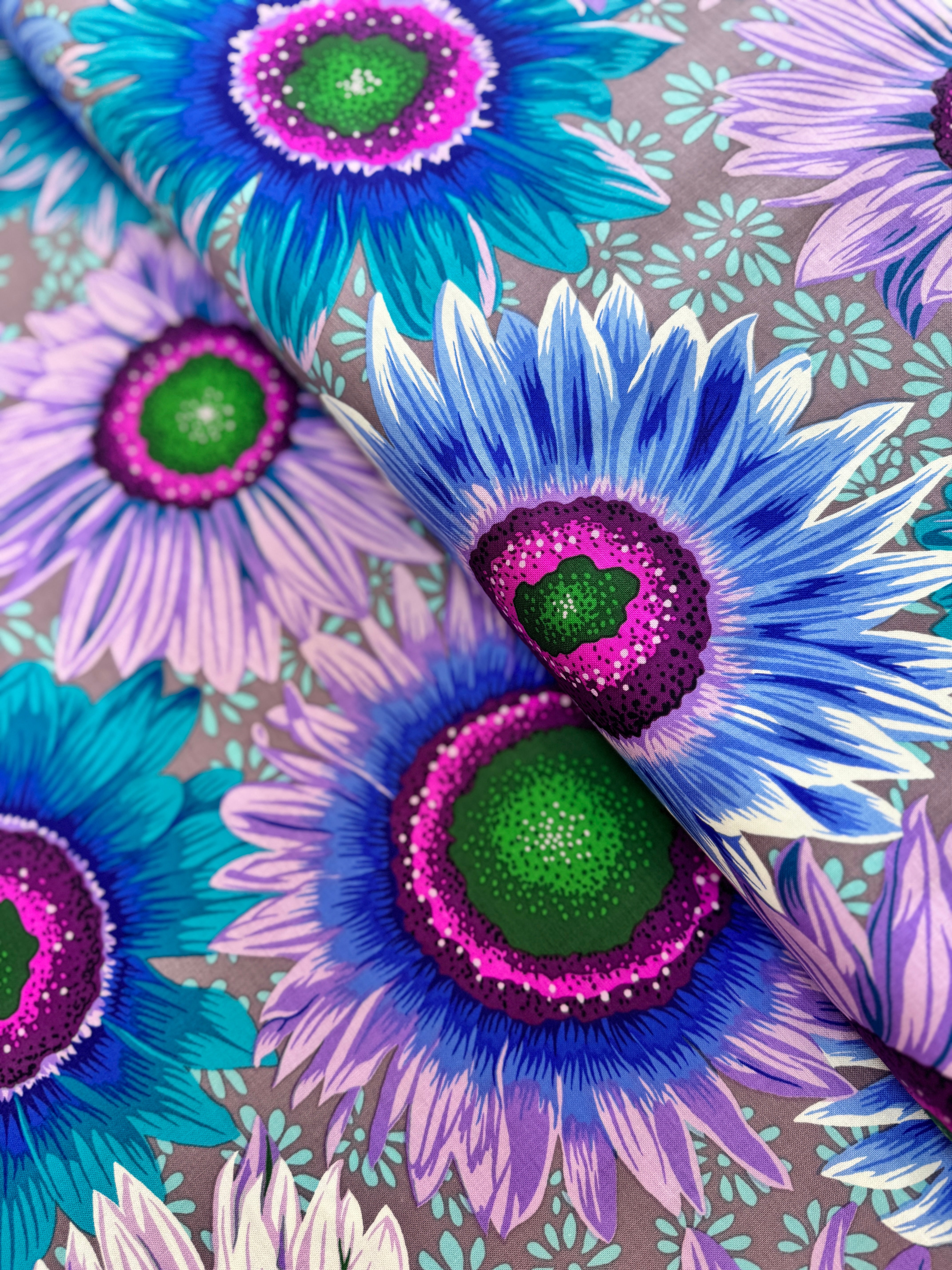 Kaffe Fassett Collective Stash - Van Gogh Blue Yardage