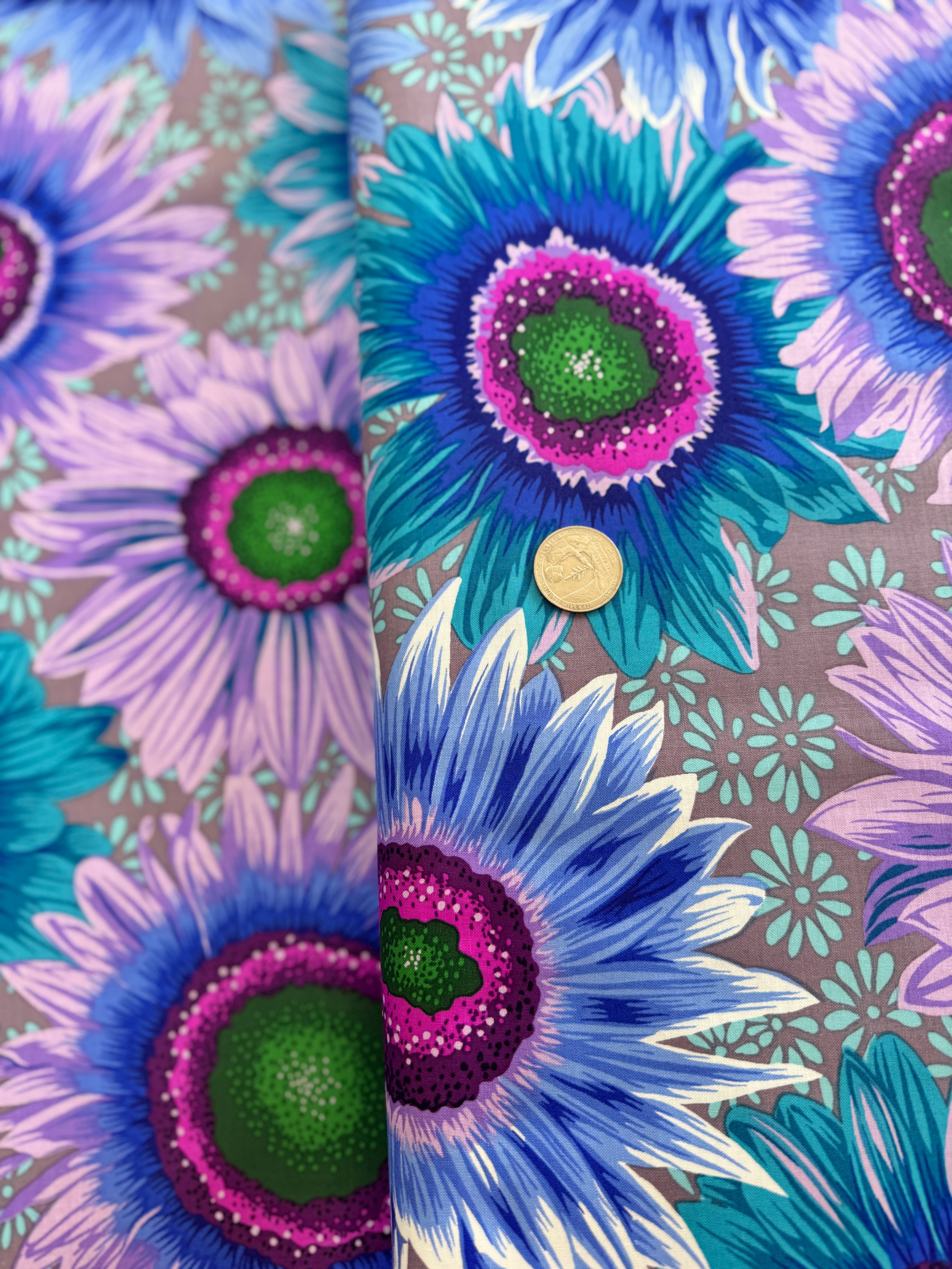 Kaffe Fassett Collective Stash - Van Gogh Blue Yardage