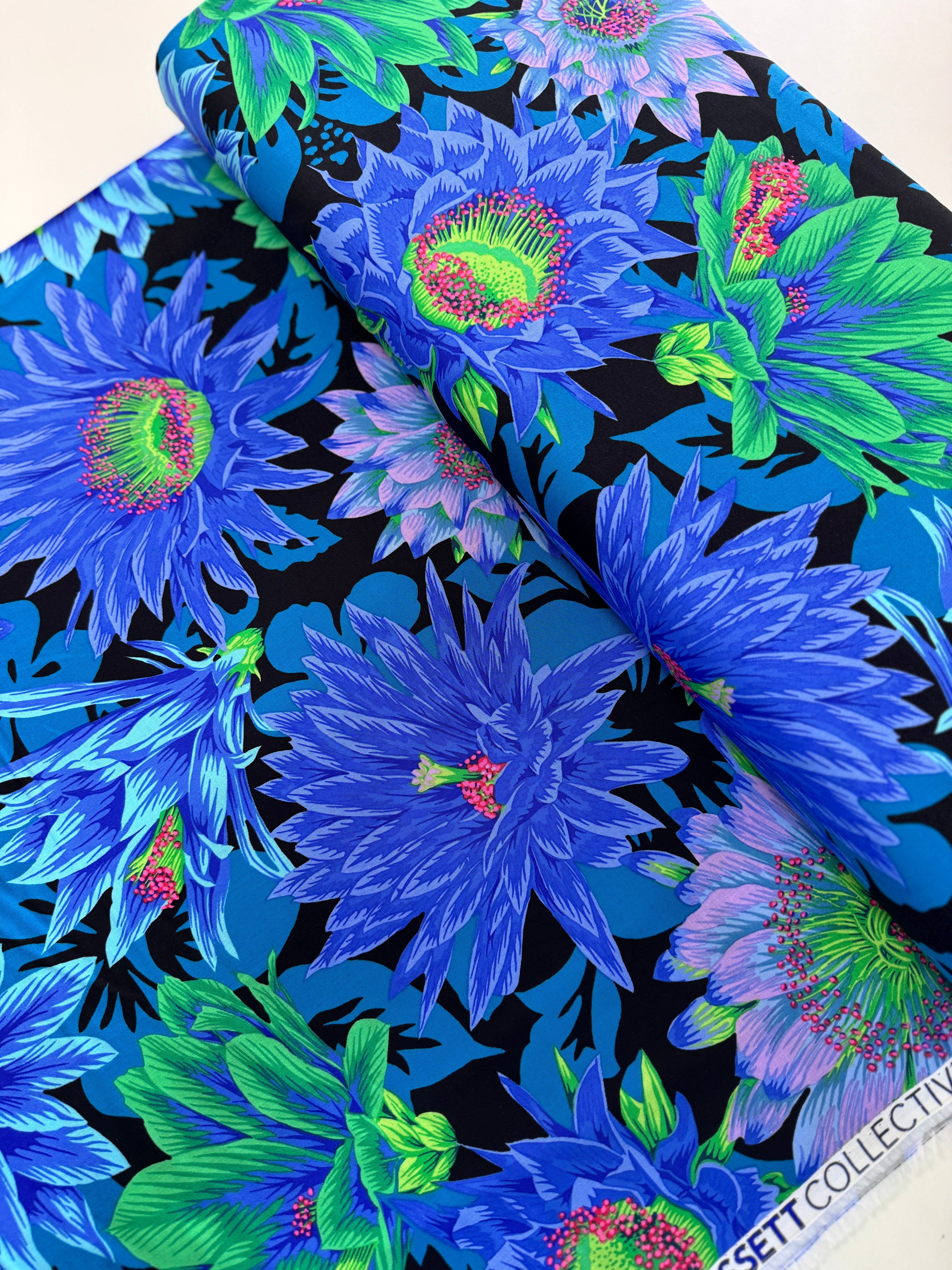 Kaffe Fassett Collective Classics - Cactus Flower Cool Yardage