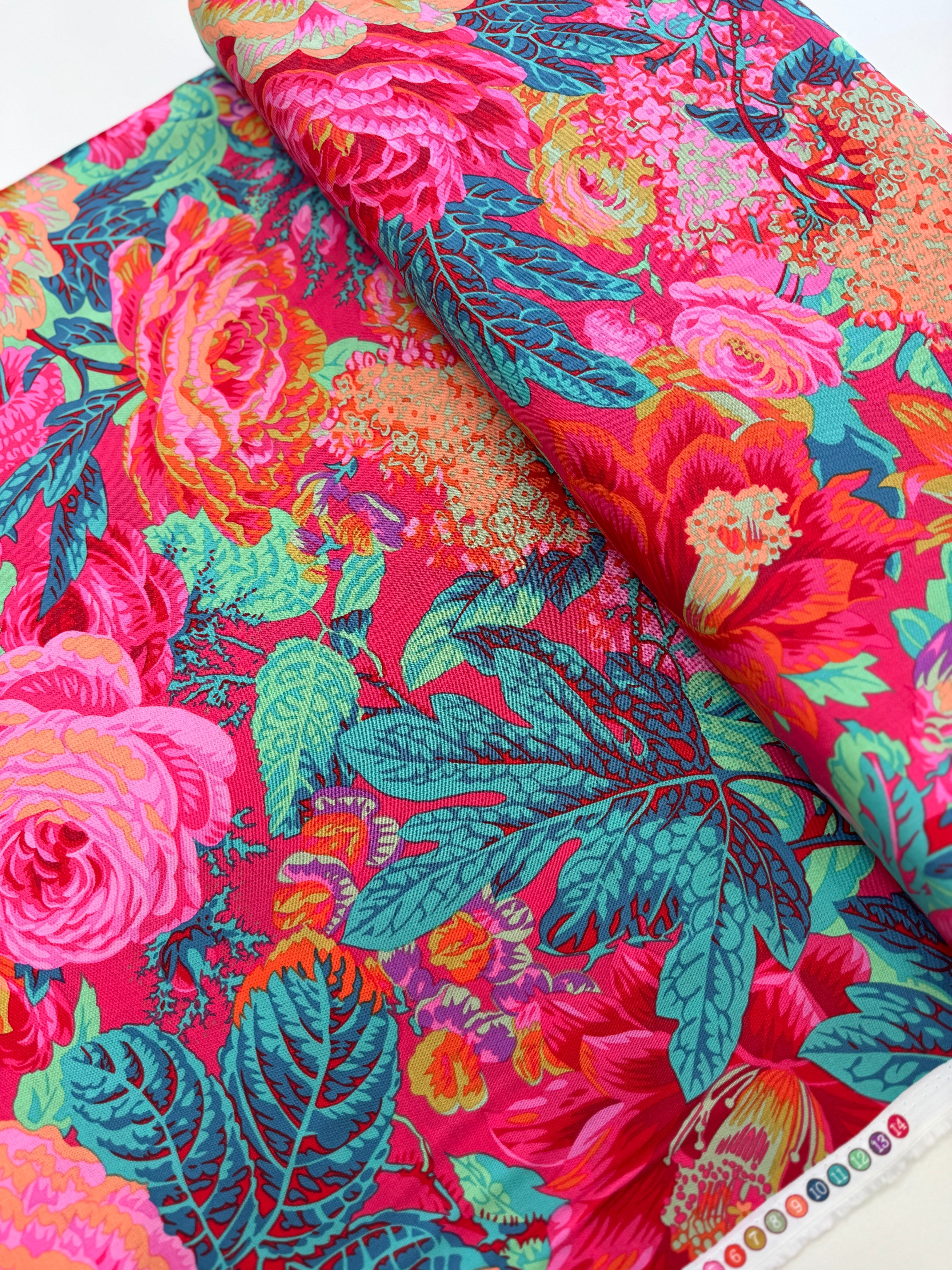 Kaffe Fassett Collective Stash - Floral Burst Red Yardage