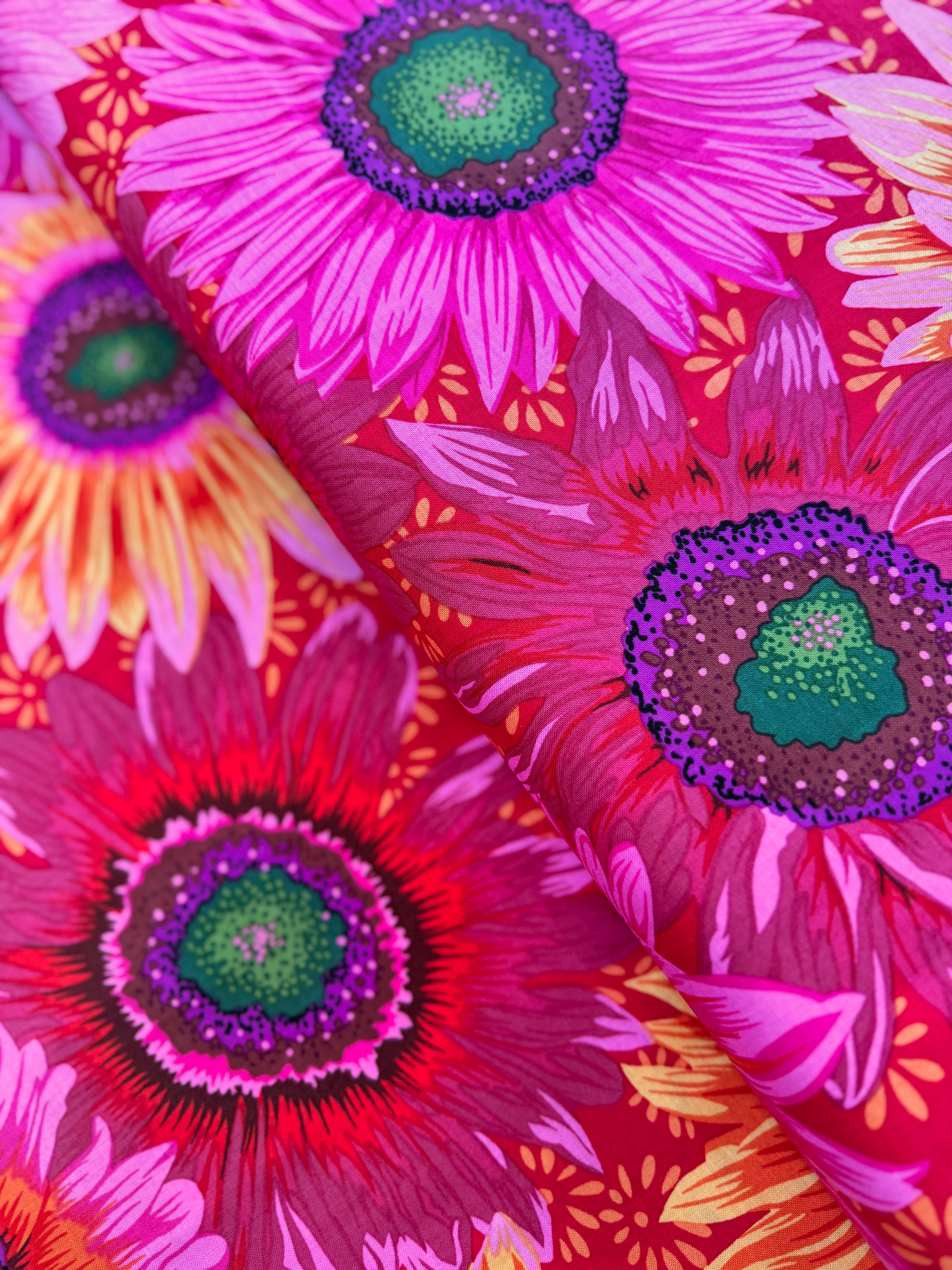 Kaffe Fassett Collective Stash - Van Gogh Red Yardage